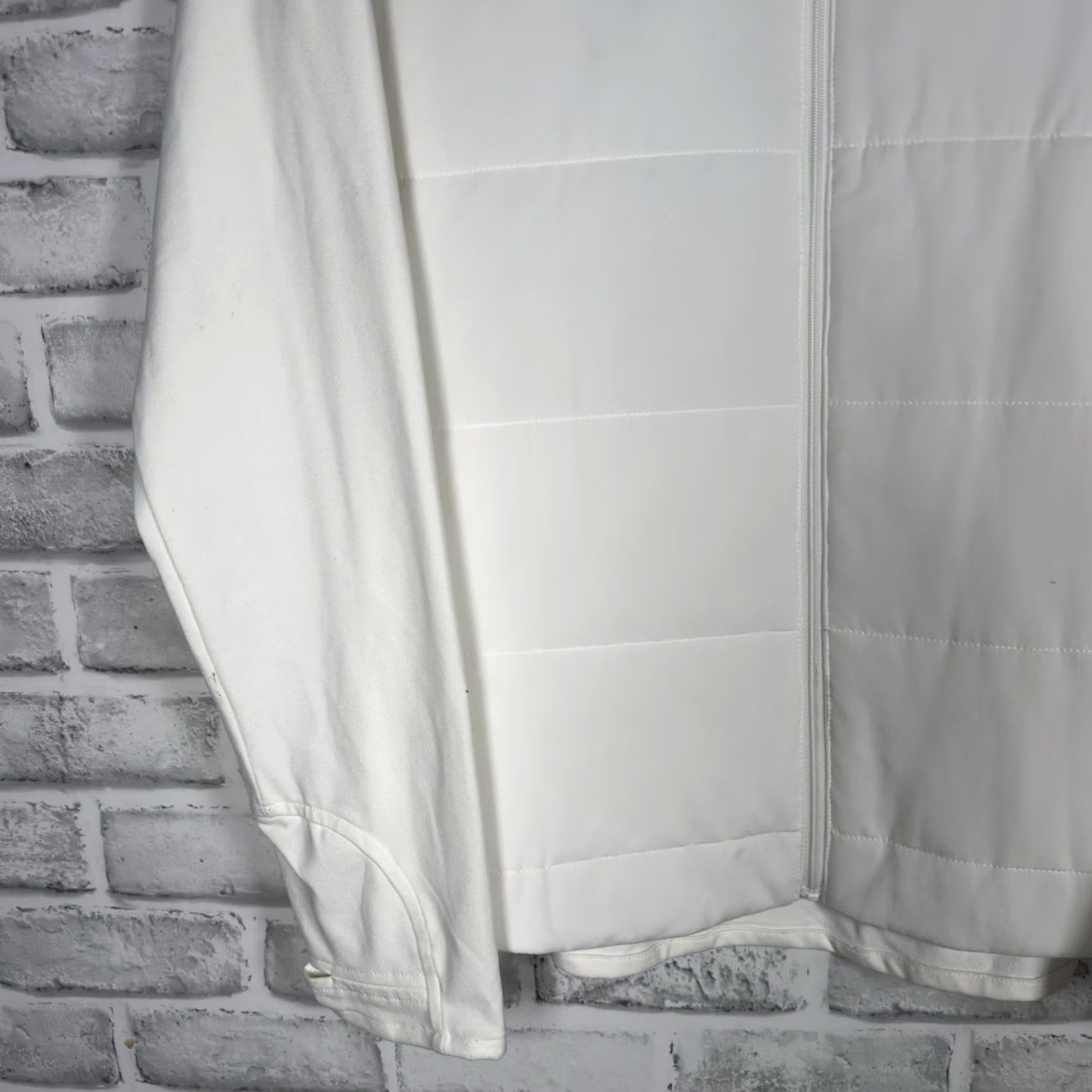 Footjoy FootJoy Jacket Mens XL White Full Zip Quilted 100% Polyester Windbreaker Size US XL / EU 56 / 4 - 3 Thumbnail