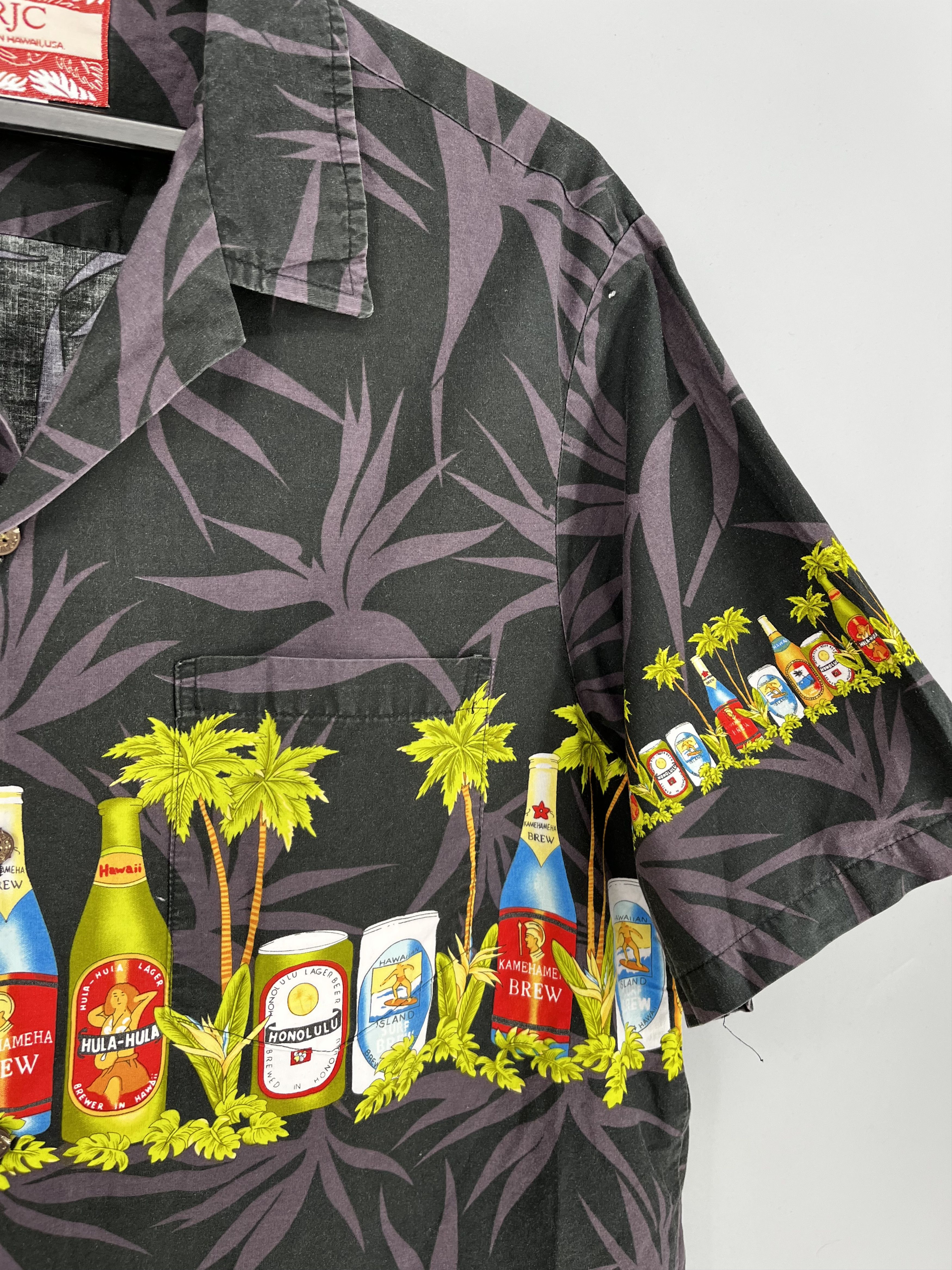 Vintage Vintage RJC Hawaii Made Cotton Hawaiian Camp Collar Shirt Size US XL / EU 56 / 4 - 9 Thumbnail