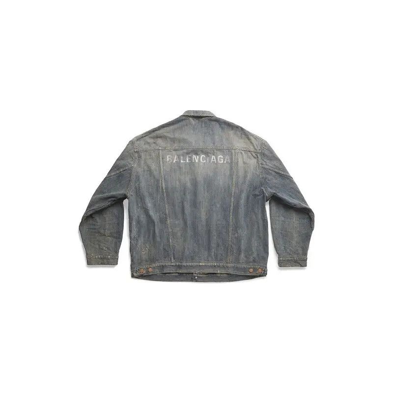 Balenciaga o1w1db11225 Strass Jacket in Blue Size M / US 6-8 / IT 42-44 - 2 Thumbnail