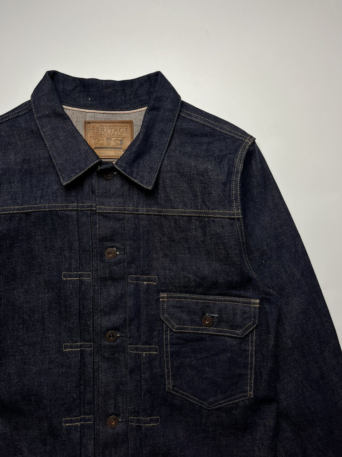 Studio D'Artisan Studio D'Artisan 40th Anniv "Heritage" Selvedge Denim Jacket Size US M / EU 48-50 / 2 - 2 Thumbnail