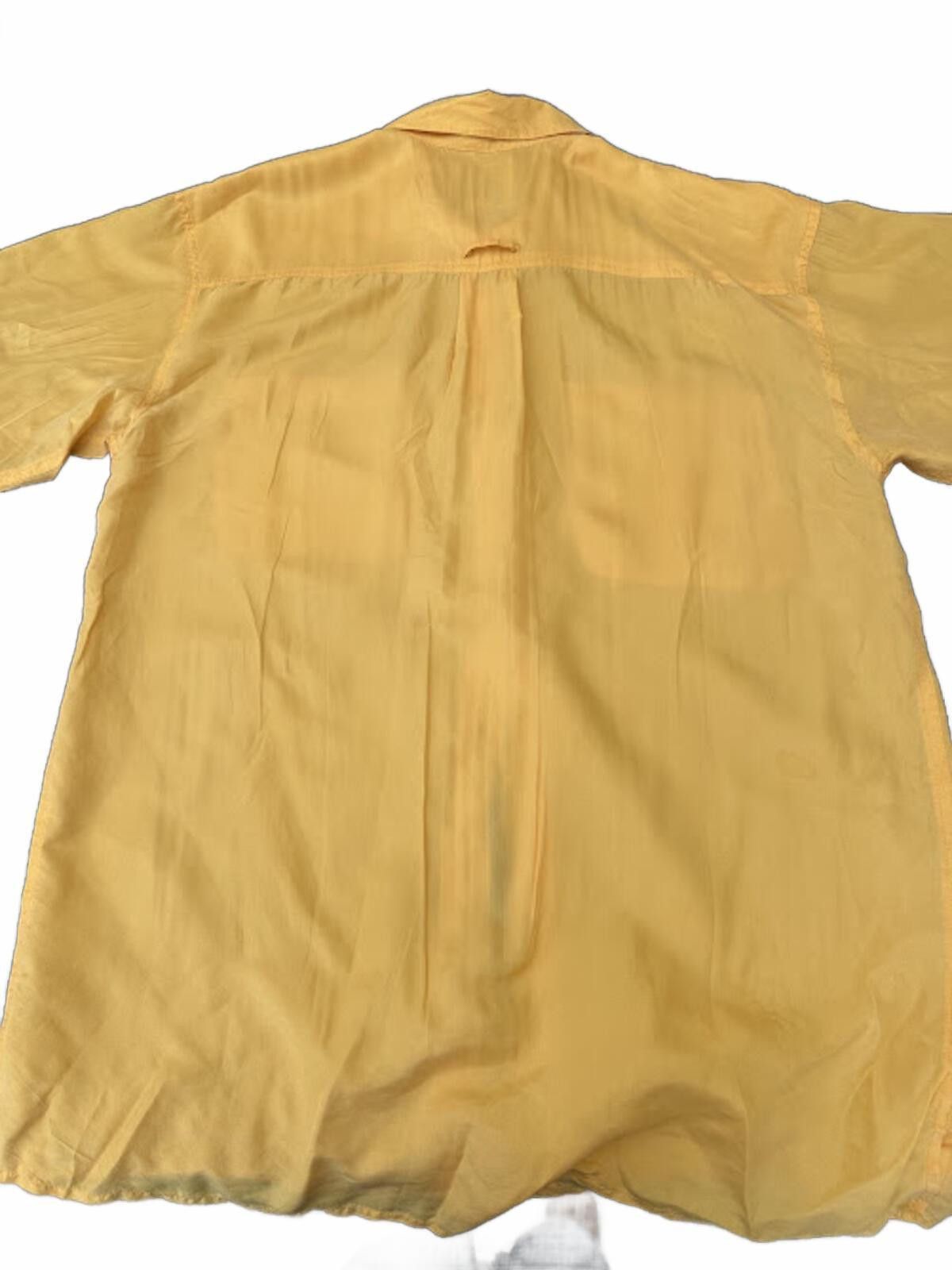 Reputation Studios Reputation Silk Yellow Shirt Mens M Size US M / EU 48-50 / 2 - 2 Thumbnail