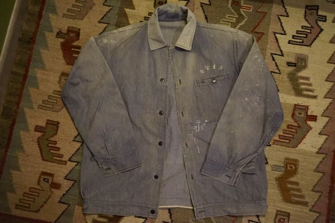 Vintage Vintage French Work Jacket Indigo Blue Size US M / EU 48-50 / 2 - 1 Thumbnail