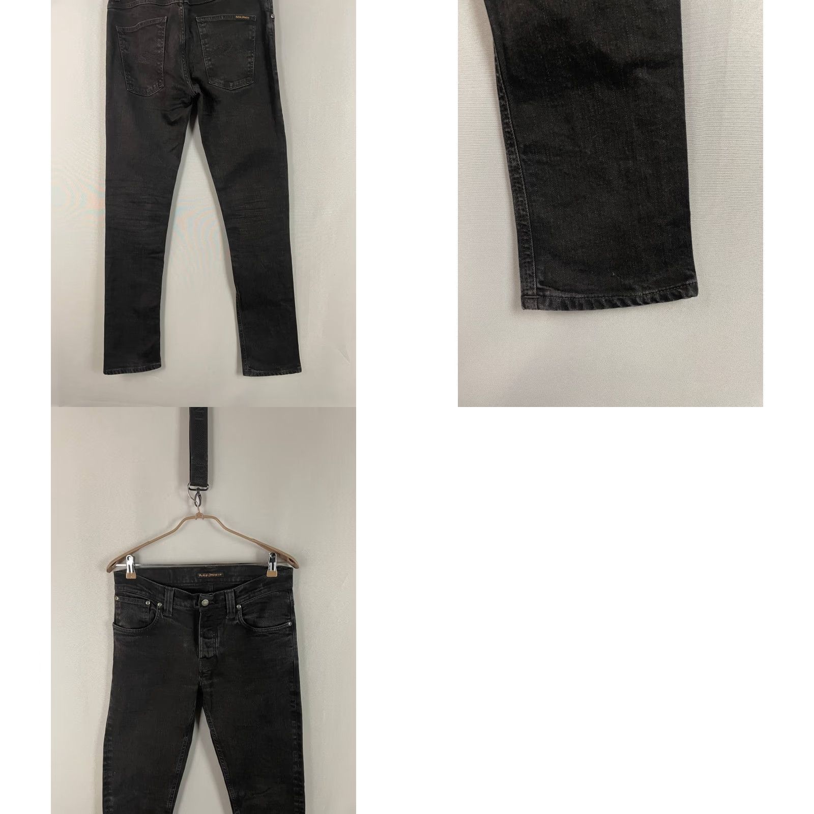 Nudie Jeans Nudie Jeans Co Jeans Slim Black Cotton Denim 32x32 5-Pocket Button Zip Vintage? No - Regular Mens 33 34 Size US 33 - 9 Thumbnail