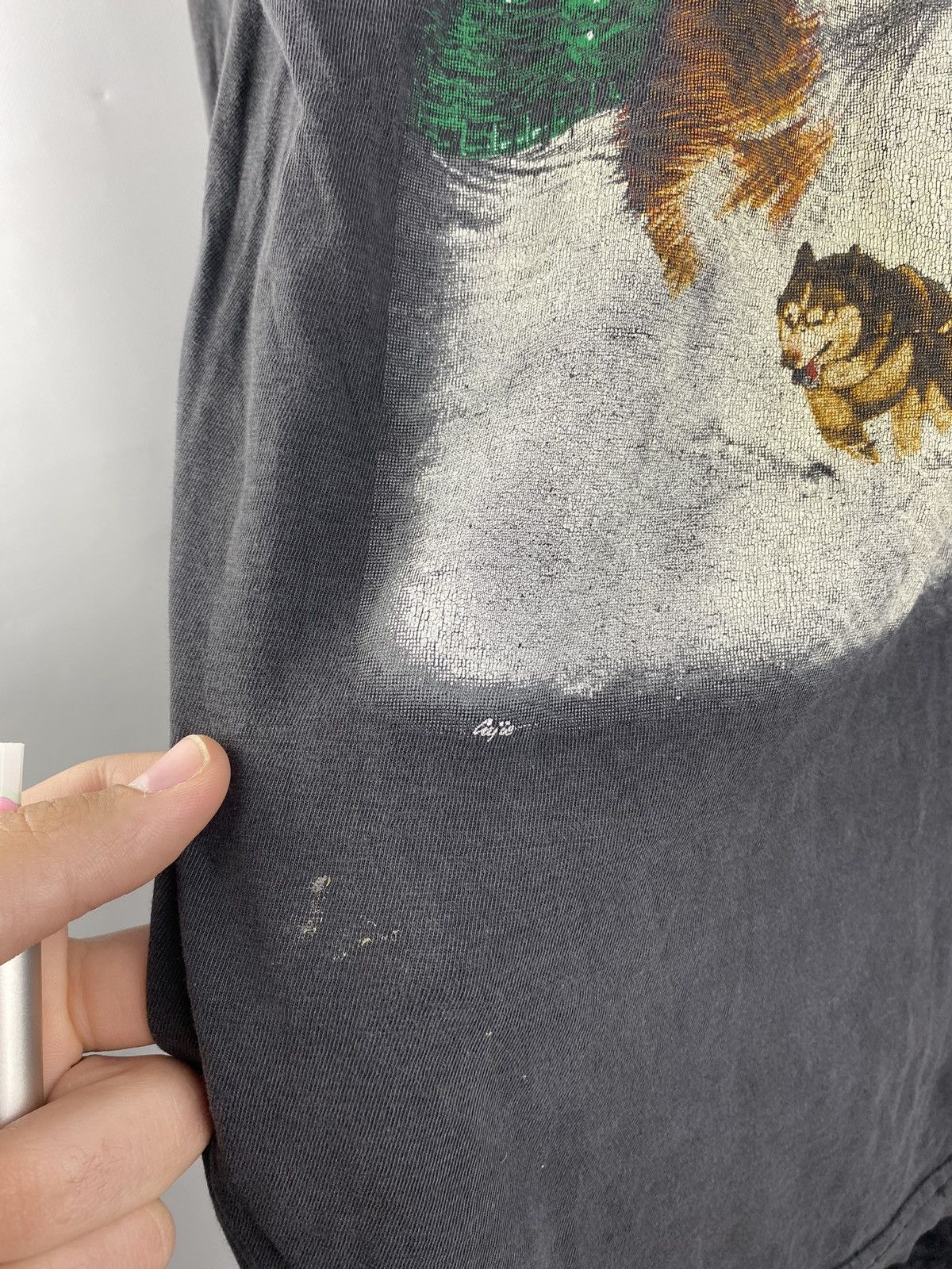 Cartoon Network × Vintage 90s🔥Washed Faded Distressed Zip It London Huskies Vntg Tee Size US XL / EU 56 / 4 - 8 Thumbnail