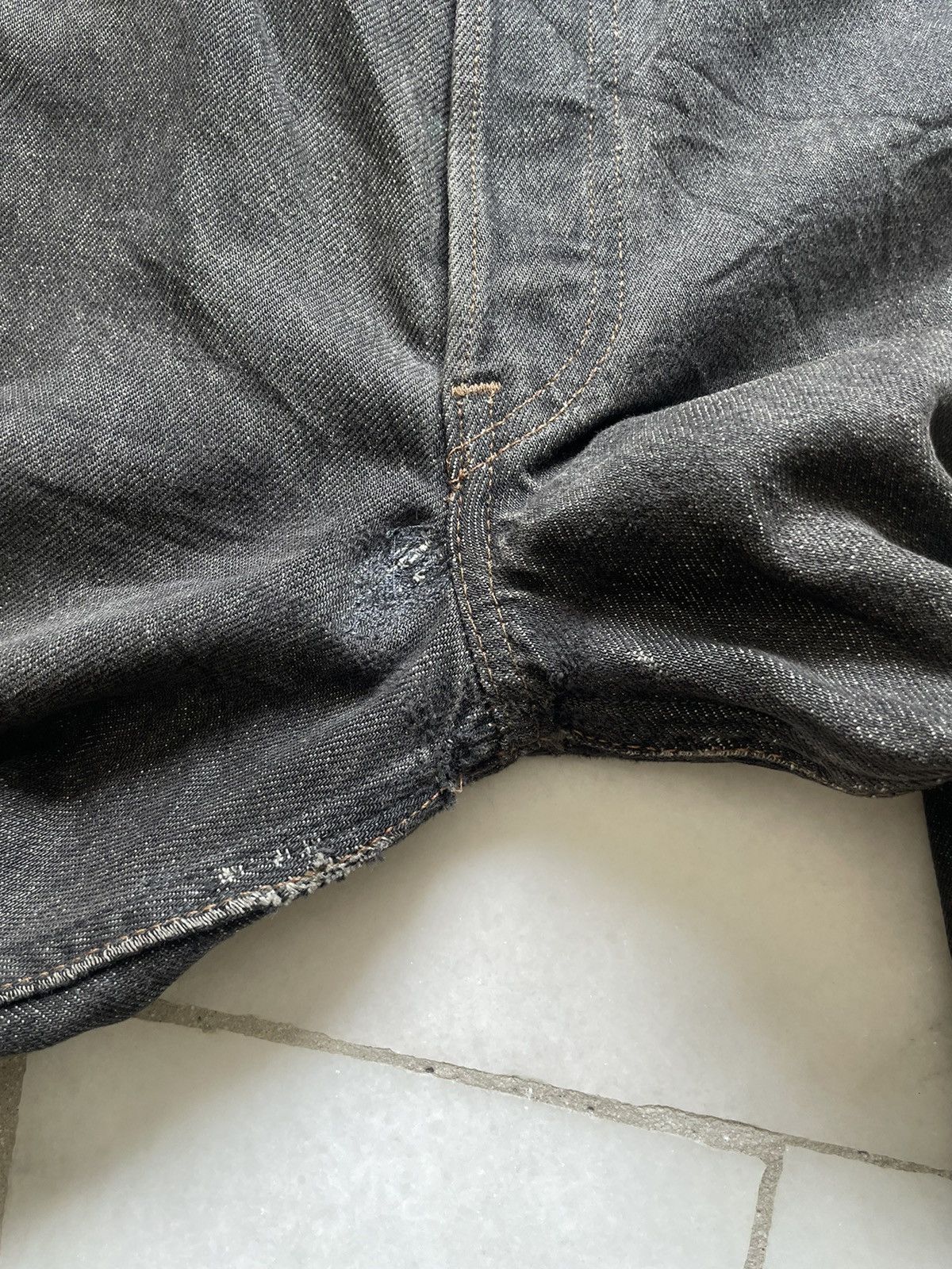 Levi's Vintage 80s Levis Single R Thrashed & Repair Jeans 32x33 Size US 32 / EU 48 - 7 Thumbnail