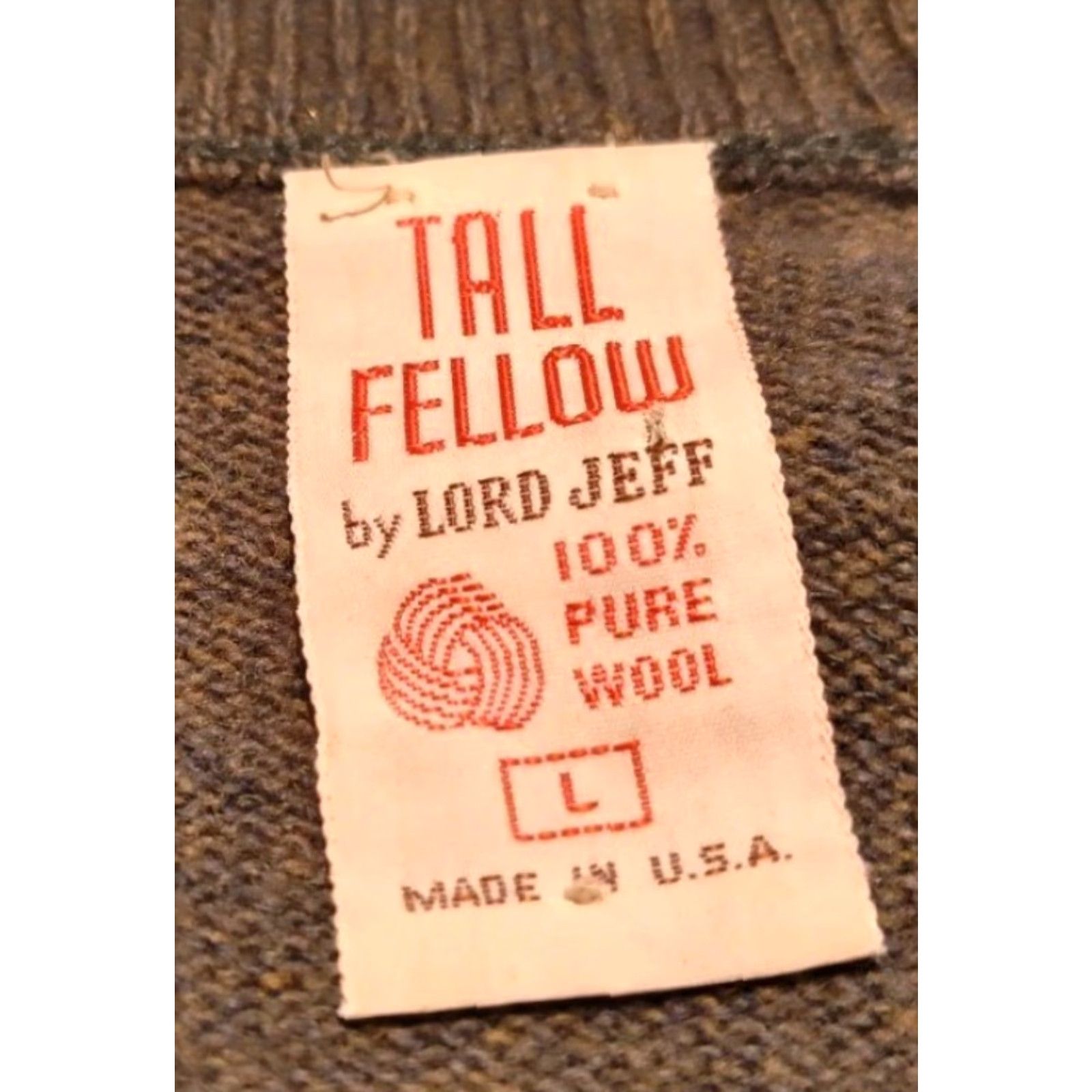 Vintage VINTAGE Lord Jeff Tall Fellow Wool Sweater Men's Pullover Size Large Green 80s 90s Outdoor Casual Size US L / EU 52-54 / 3 - 6 Thumbnail