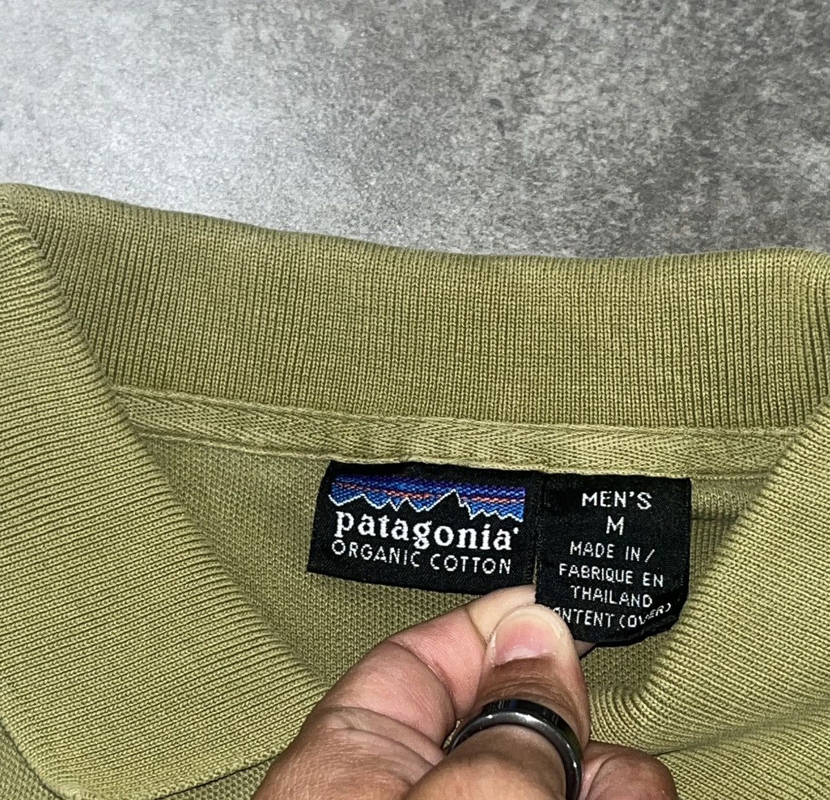 Patagonia Vintage Patagonia Men's Olive Green Short Sleeve Polo Shirt Size US M / EU 48-50 / 2 - 5 Thumbnail