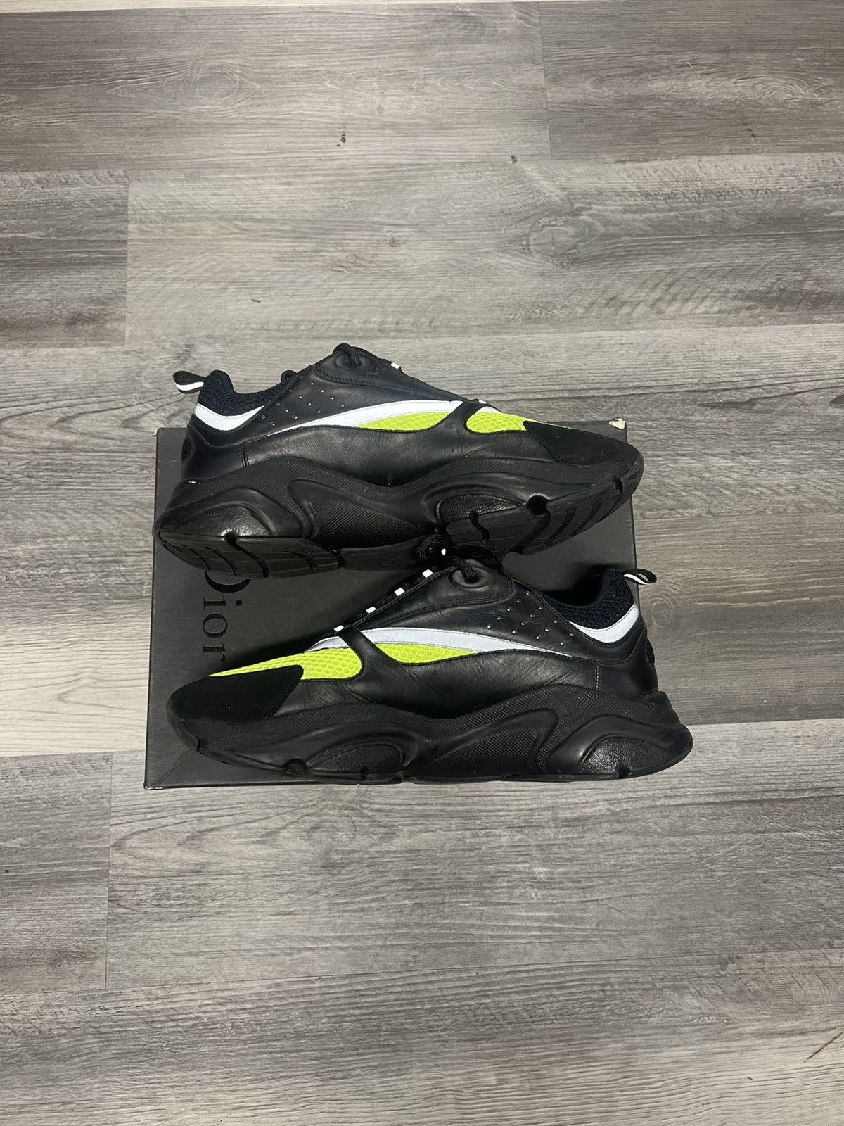 Dior Dior B22 Black/Neon Green Size US 12 / EU 45 - 2 Thumbnail