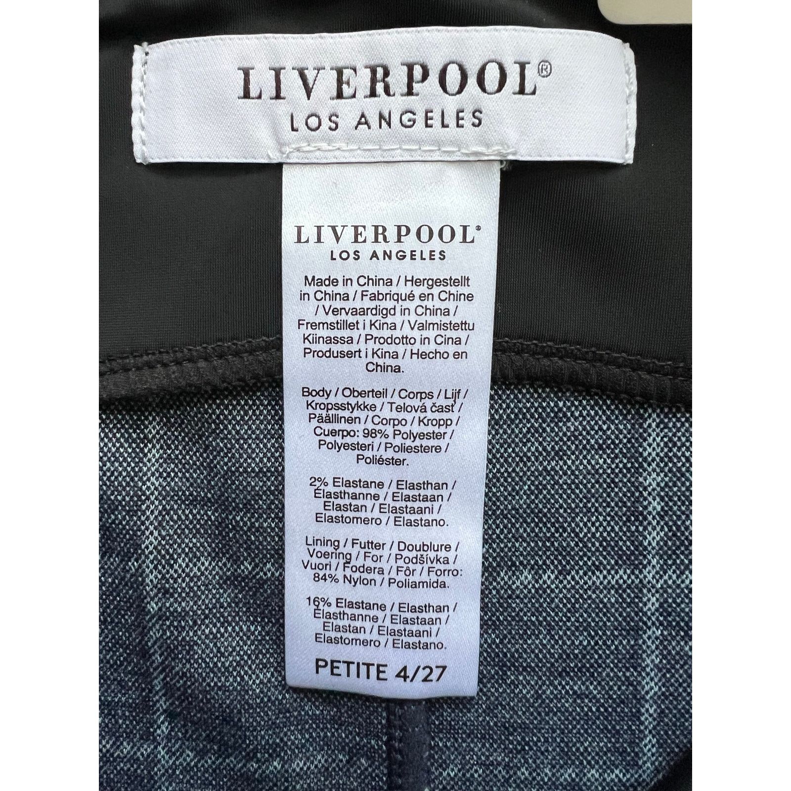 Other Liverpool Los Angeles High Rise Pencil Skirt Petite 4/27 Size 27" / US 4 / IT 40 - 3 Thumbnail
