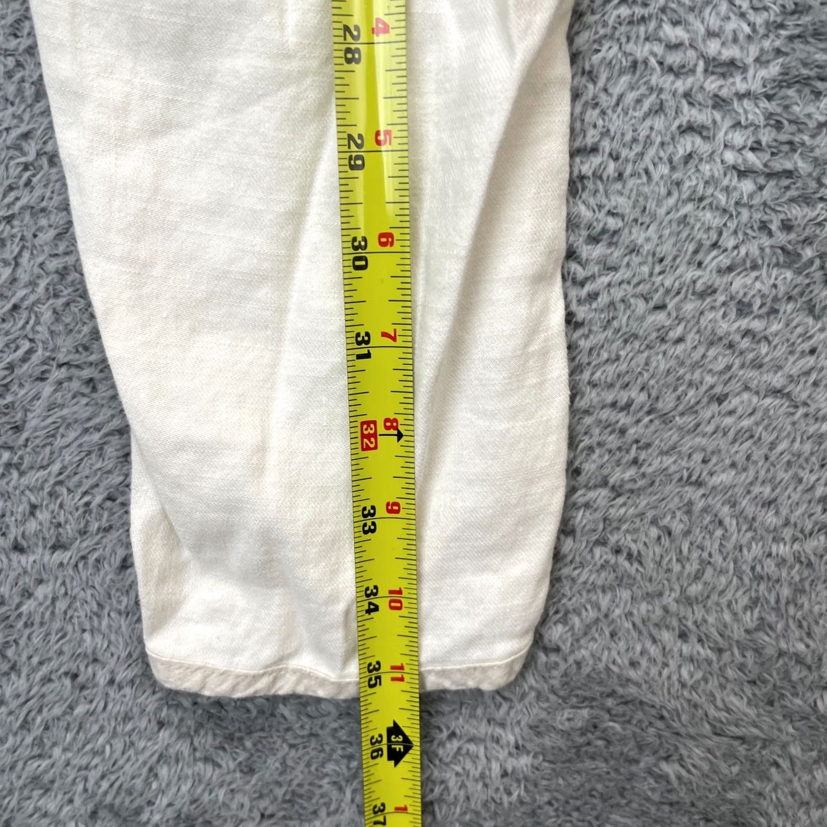 Anthropologie Anthropologie Pants Womens 27 Beige Pilcro And The Letterpress Linen Skinny Leg Pant Size 27" / US 4 / IT 40 - 5 Thumbnail
