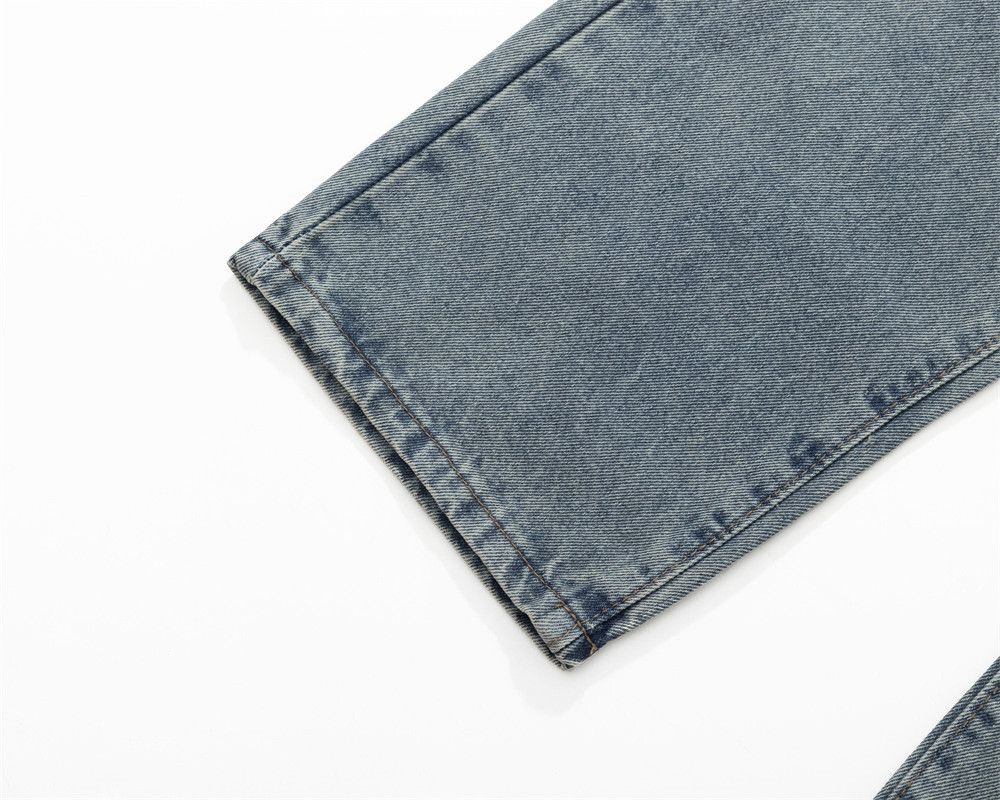 Japanese Brand × Jean Men's hiphop street washed distressed straight jeans Size US 32 / EU 48 - 5 Thumbnail