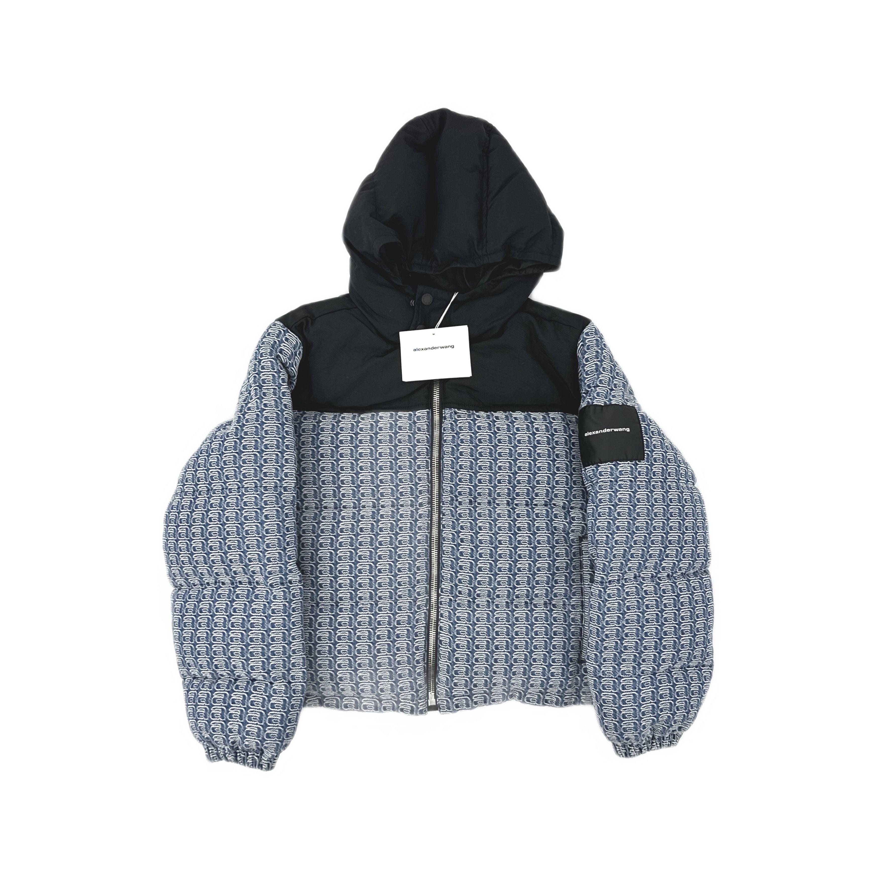 Alexander Wang Alexander Wang Logo Jacquard Puffer Jacket Size L Size L / US 10 / IT 46 - 1 Thumbnail