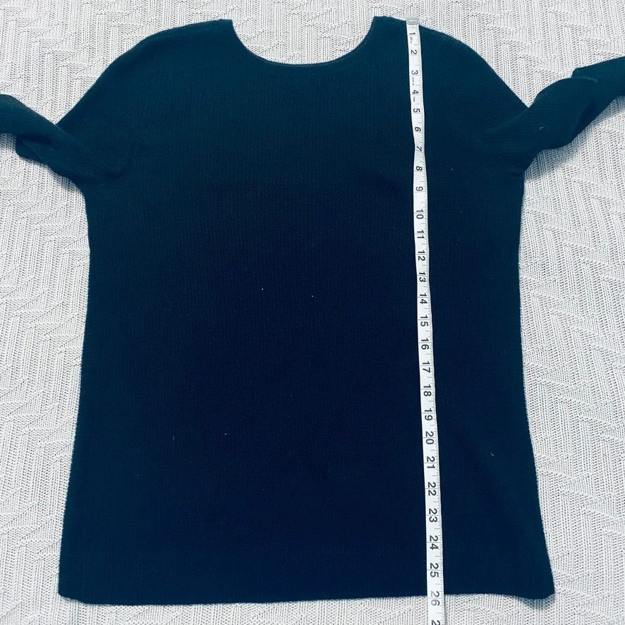 Autumn Cashmere Autumn cashmere black cashmere sweater Size M / US 6-8 / IT 42-44 - 7 Thumbnail
