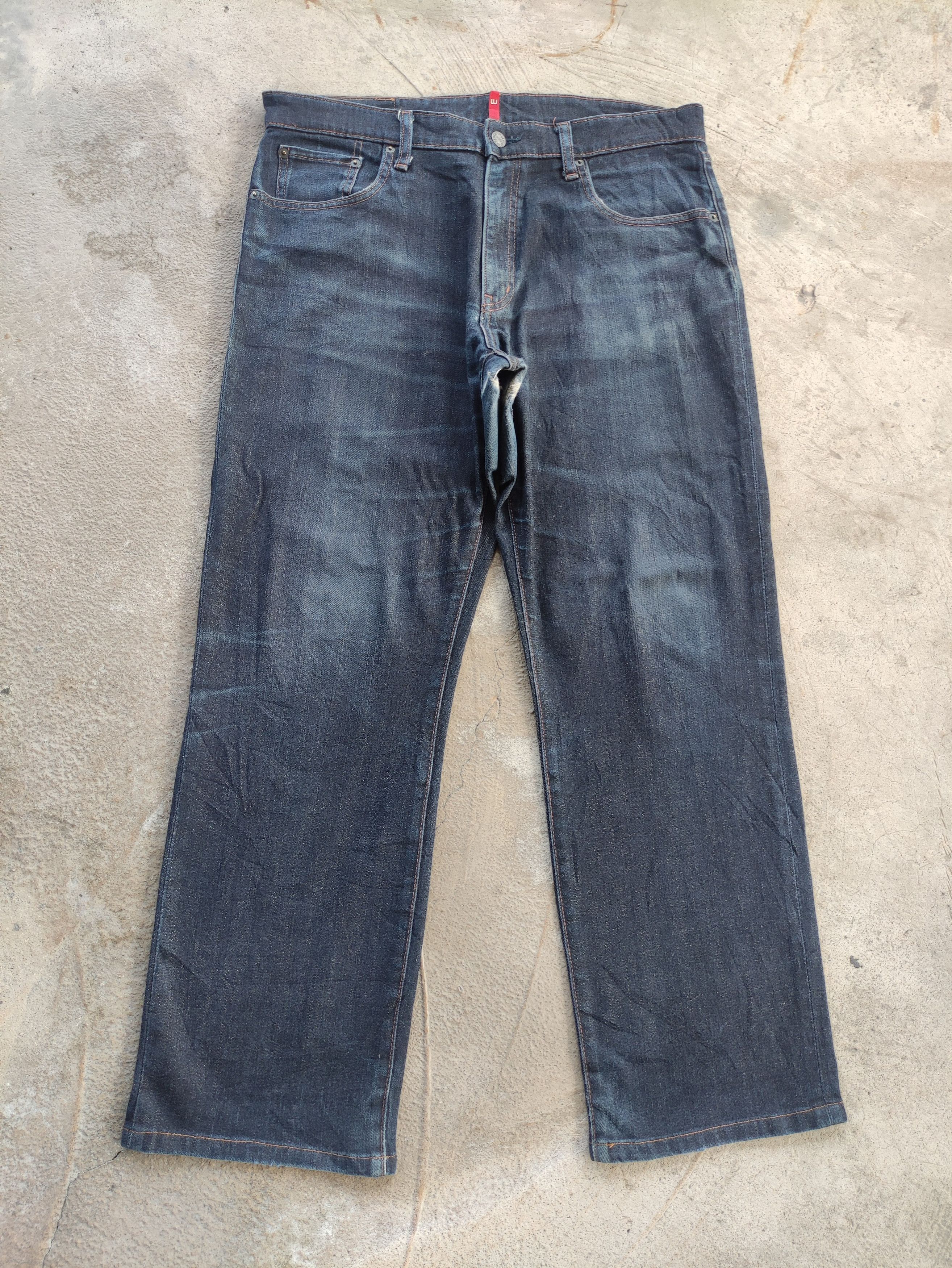Japanese Brand Vintage Japanese Baggy Jean Distressed Faded Denim Size US 36 / EU 52 - 1 Thumbnail