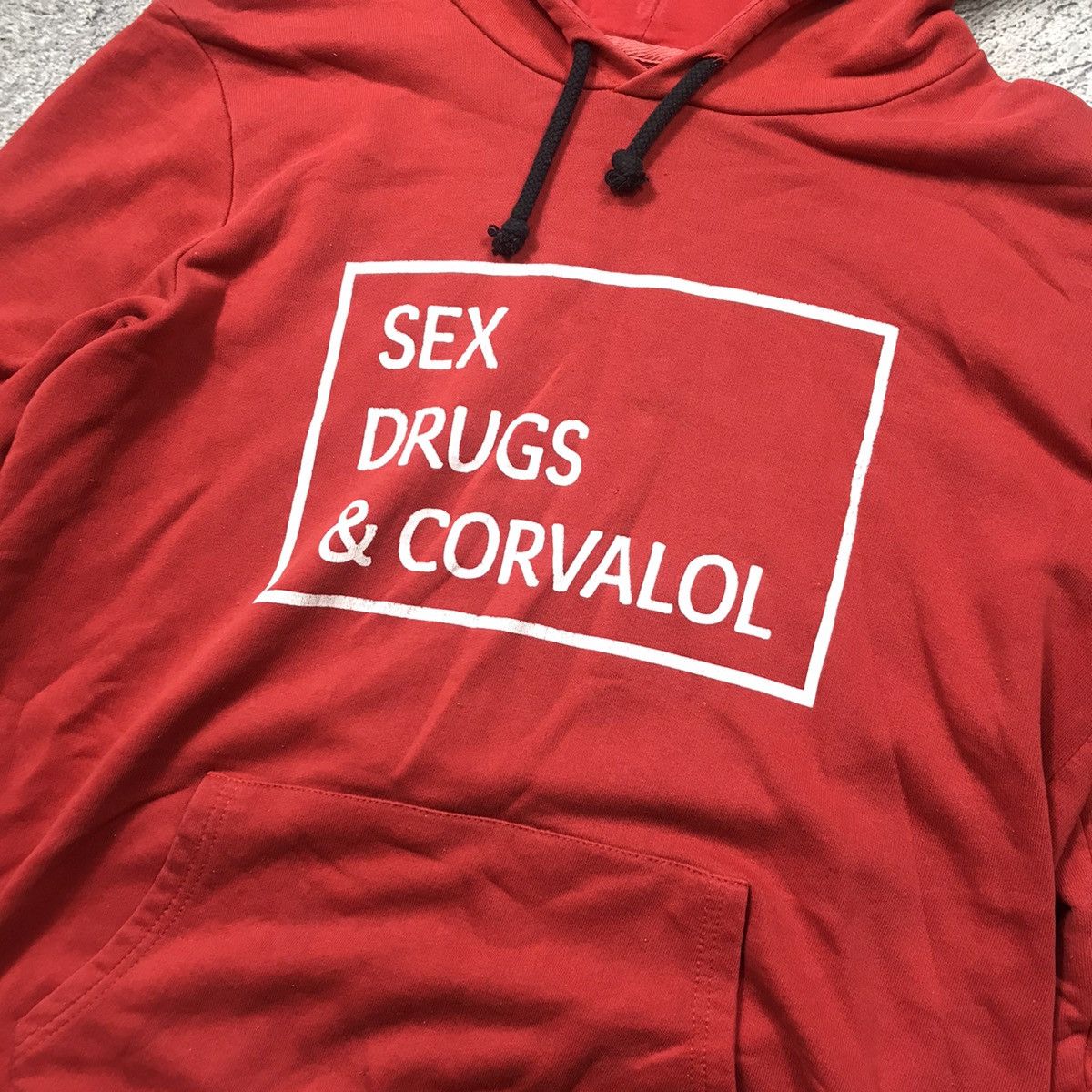 Vintage Vintage Y2K Humor Graphic Hoodie Sex Drugs Corvalol Streetwe Size US L / EU 52-54 / 3 - 3 Thumbnail