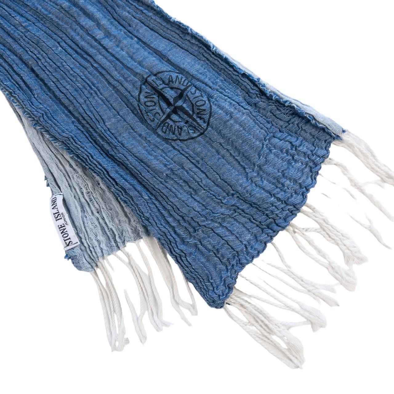 Stone Island Vintage Stone Island Junior Wrinkle Pleated Scarf Size ONE SIZE - 2 Thumbnail