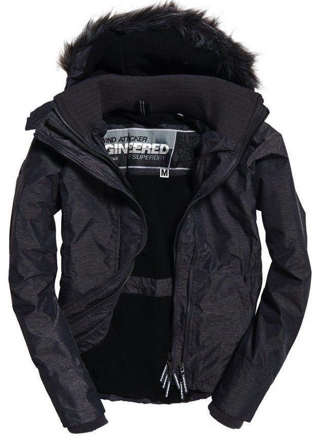 Japanese Brand × Superdry M/L SLIM Sherpa fur Y2K Windbreaker Jacket tailored cinched Size L / US 10 / IT 46 - 1 Thumbnail