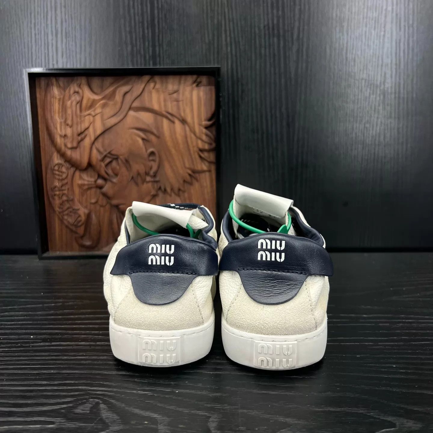 Miu Miu MIU MIU Deco Distressed White Sneakers 37 Size US 6.5 / IT 36.5 - 3 Thumbnail