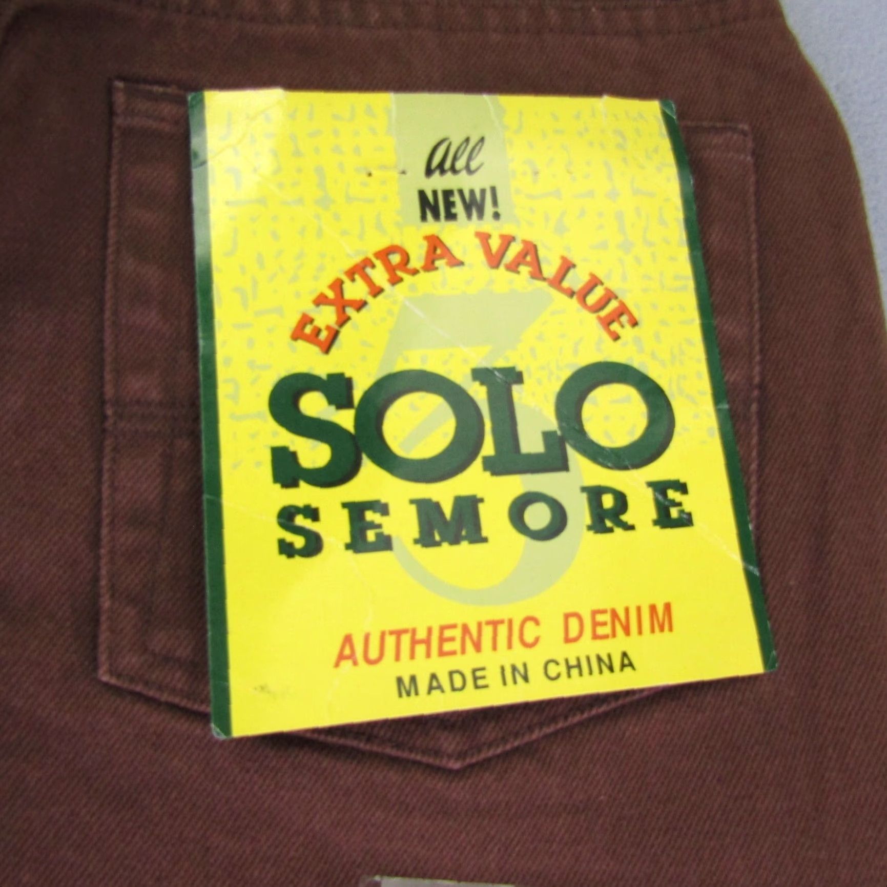 Vintage VINTAGE Solo Semore Jeans Mens 30x30 Blue Denim Straight Leg 90s Y2K Deadstock Jeans Mens Size US 28 / EU 44 - 4 Thumbnail
