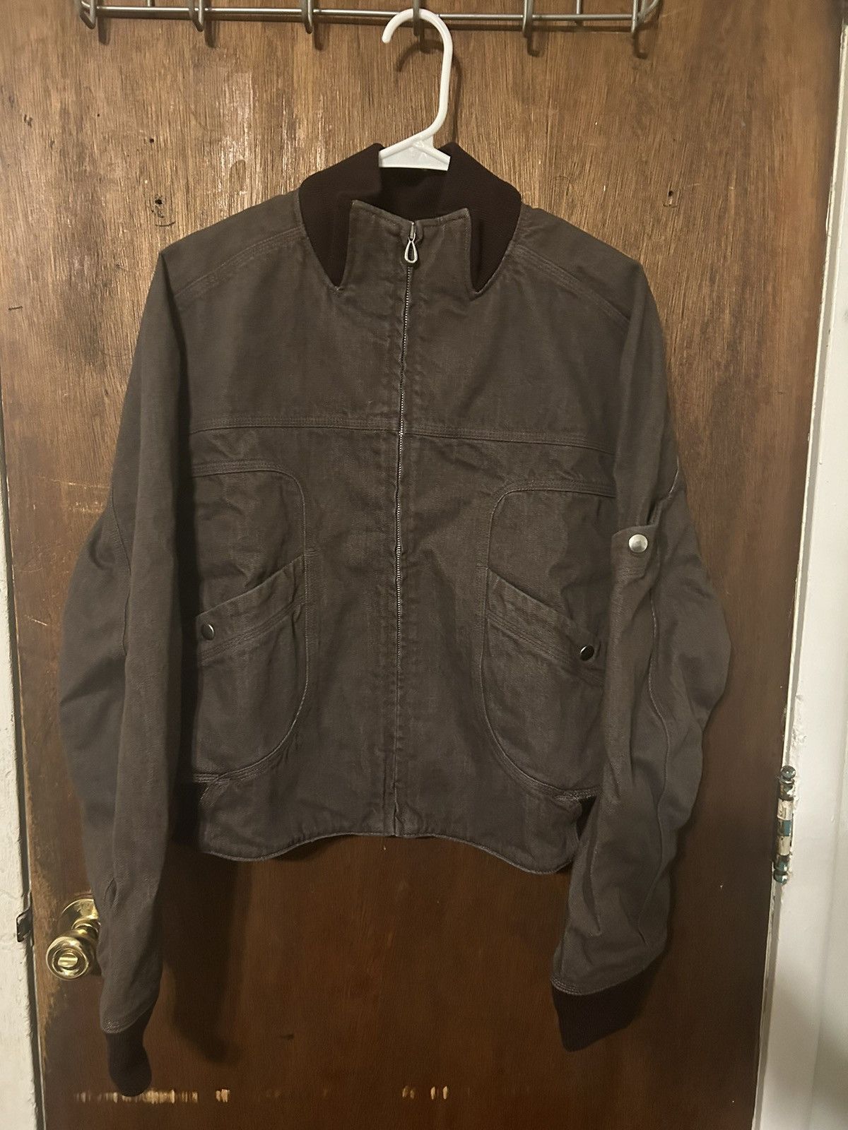 Kiko Kostadinov *LAST DROP* Kiko Kostadinov Konkord Denim Bomber Jacket Dune Size US M / EU 48-50 / 2 - 1 Thumbnail