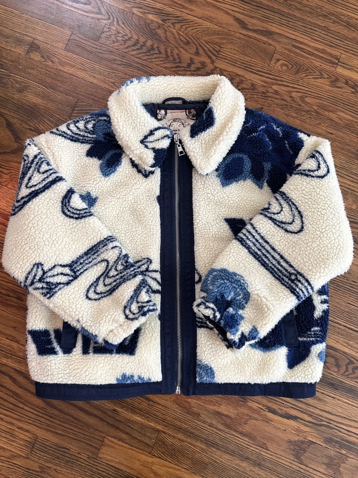 Evisu Evisu Fleece Bomber Jacket Size M / US 6-8 / IT 42-44 - 1 Thumbnail