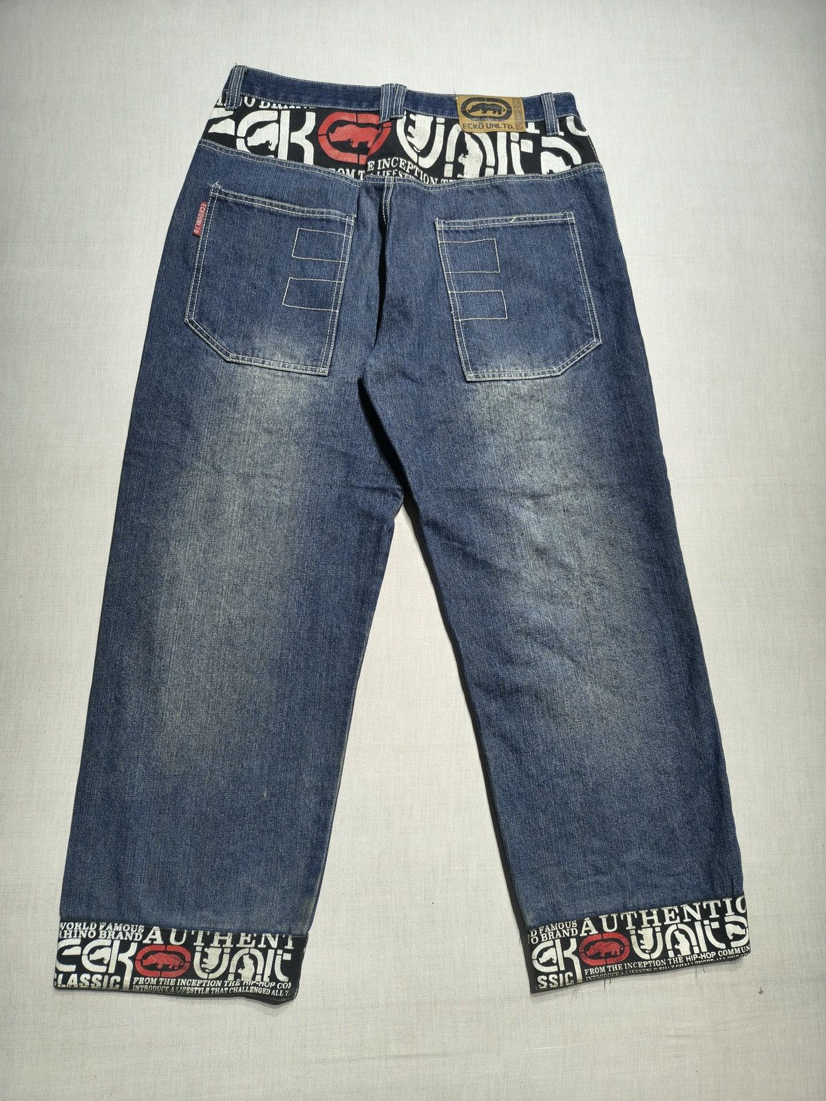 Southpole INSANE ECKO UNLIMITED JEANS 🦏(034) Size US 35 - 2 Thumbnail