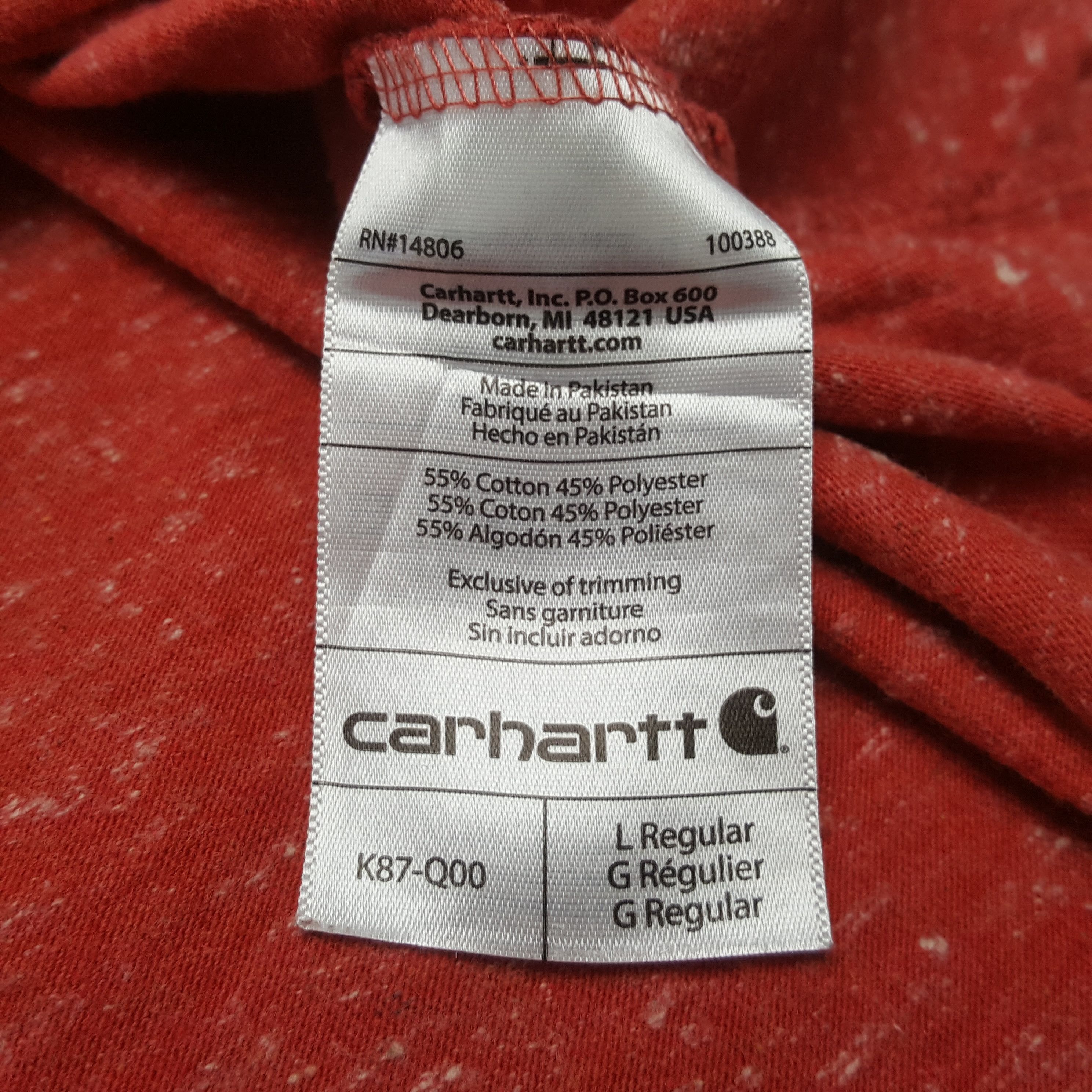 Carhartt Carhartt Small Logo Design Tshirt RR25 Size US XXL / EU 58 / 5 - 7 Thumbnail