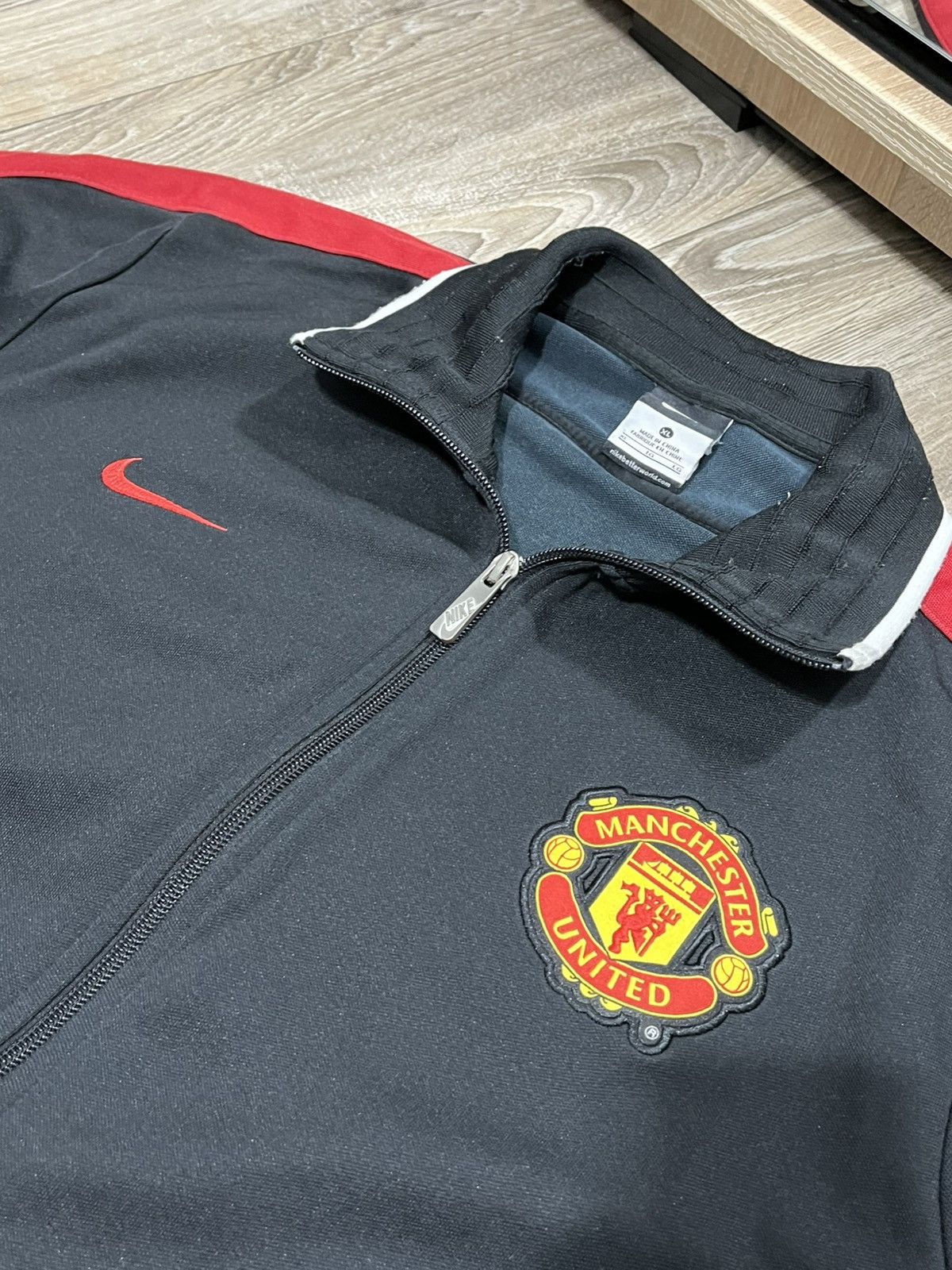 Nike Nike Vintage Zip-Hoodie Manchester United 2014/15 Soccer Size US XL / EU 56 / 4 - 4 Thumbnail