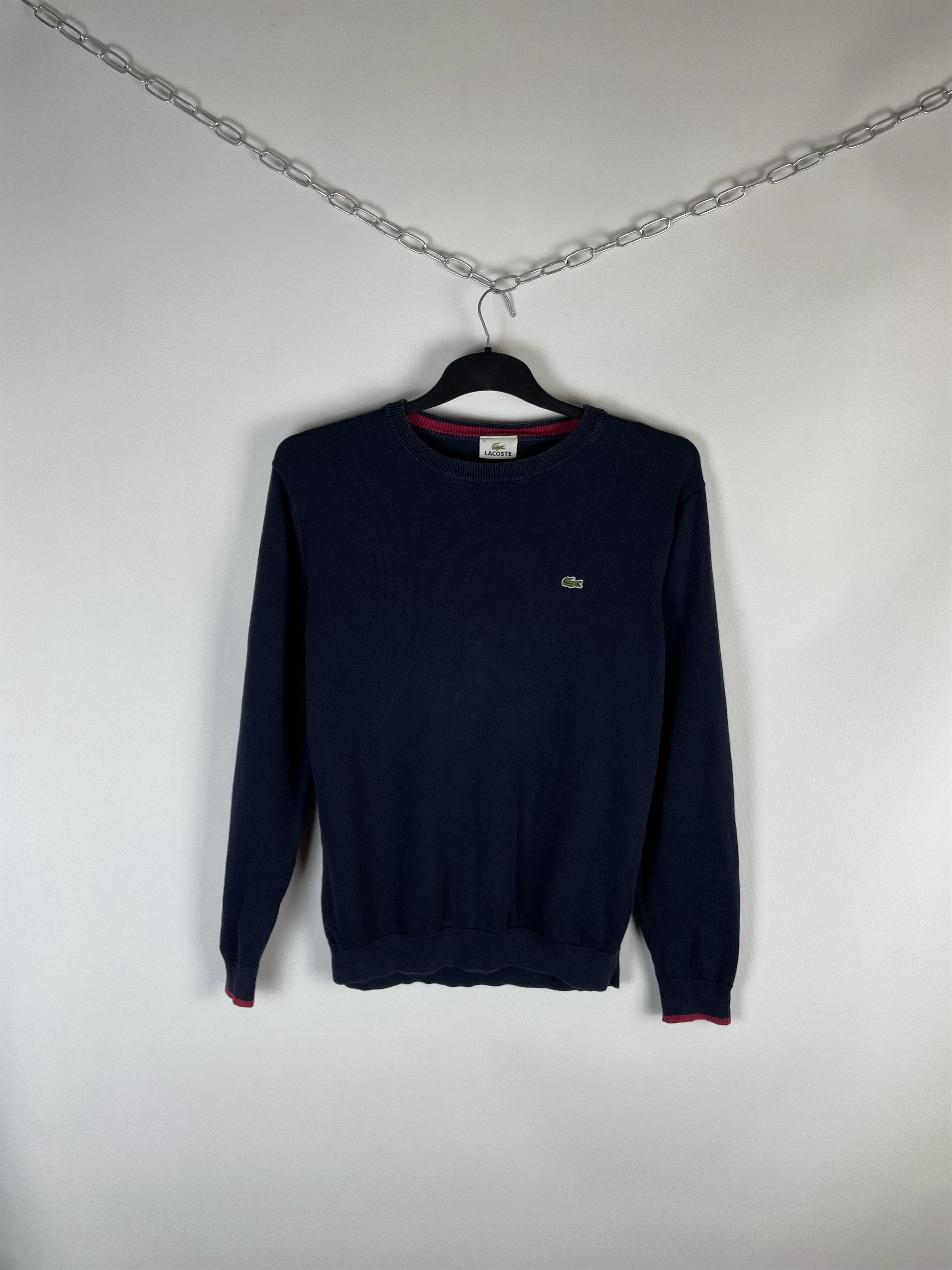 Lacoste Lacoste Vintage Check Knit Sweater Size US M / EU 48-50 / 2 - 1 Thumbnail