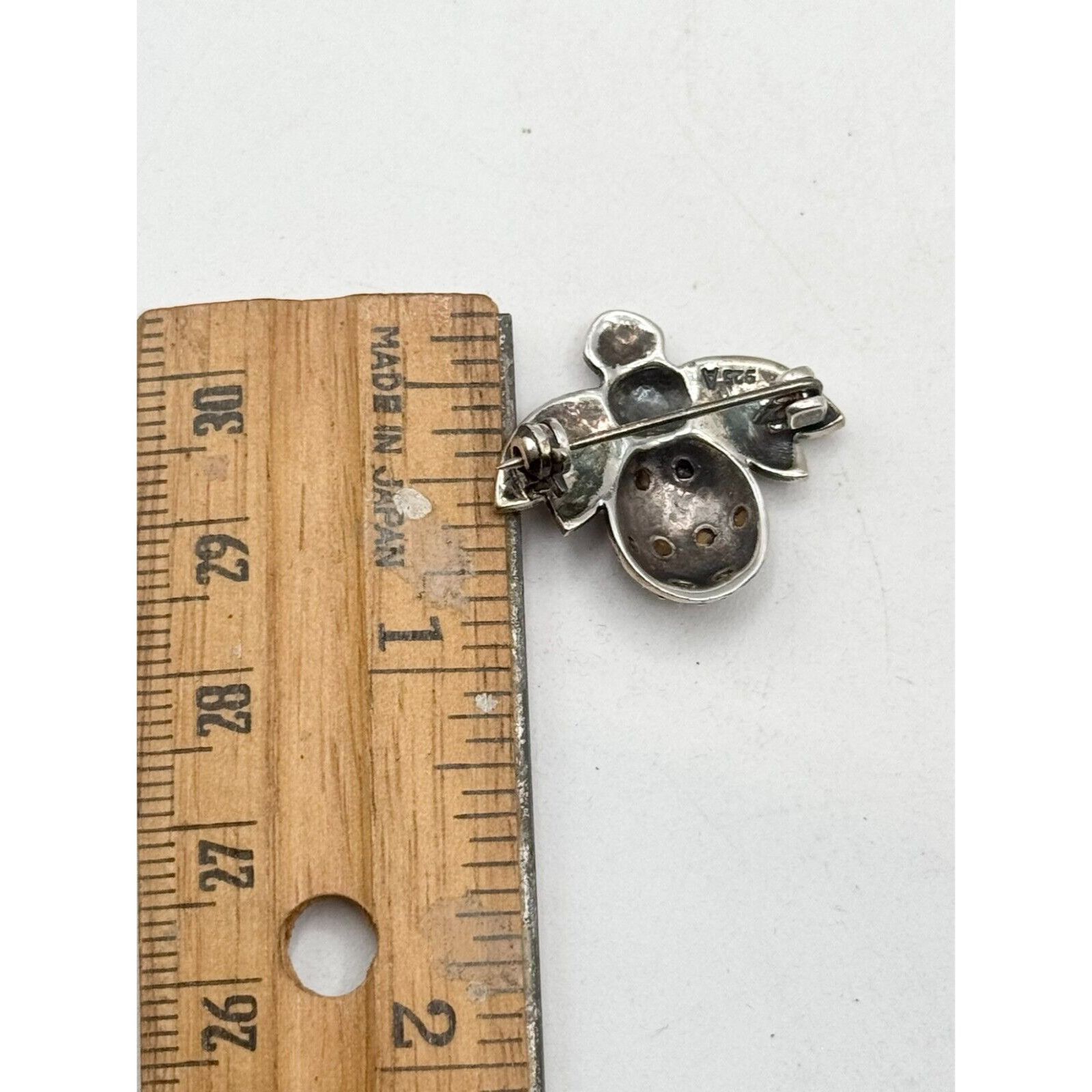 Vintage Vintage 925 Sterling Silver Stone Bee Bumblebee Fly Insect B Size ONE SIZE - 4 Thumbnail
