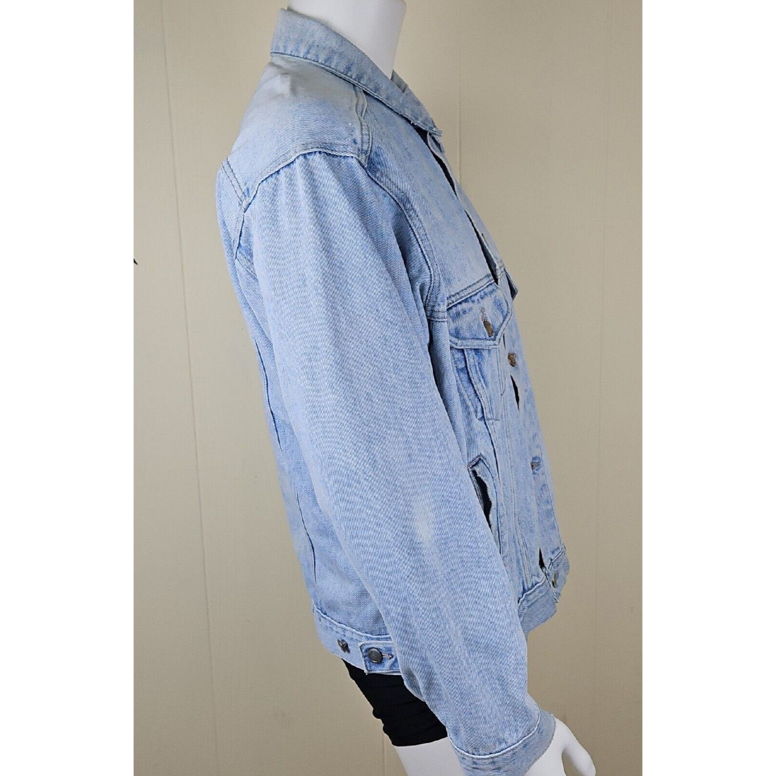Pepsi Pepsi Jacket Mens Large Distressed Denim Trucker Blue Jean Y Size US L / EU 52-54 / 3 - 3 Thumbnail