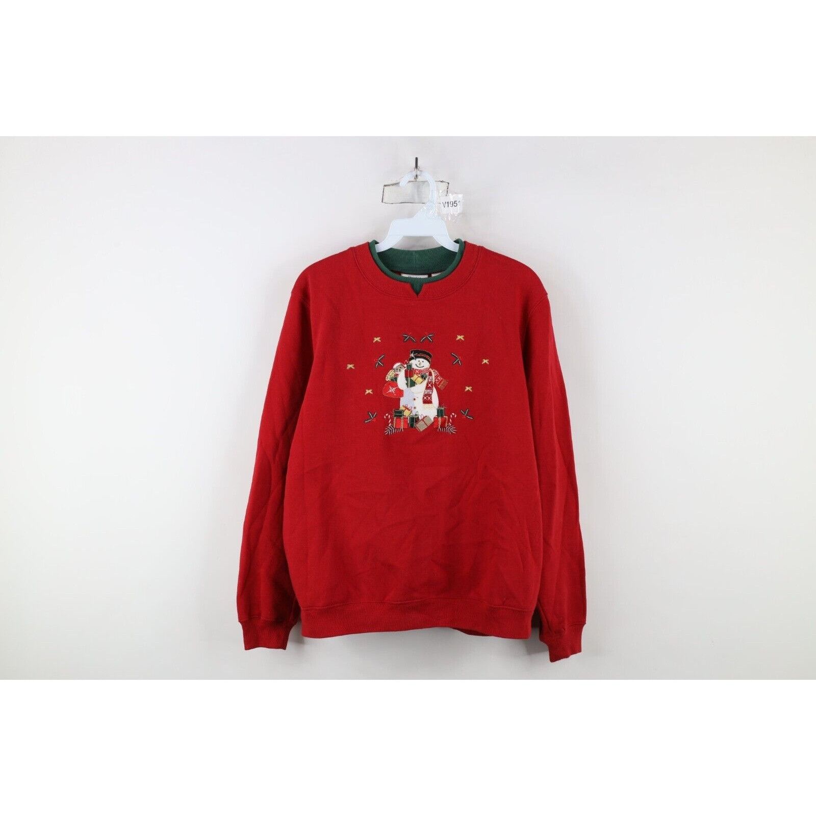 Vintage Vintage 90s Streetwear Womens Medium Faded Christmas Snowman Size M / US 6-8 / IT 42-44 - 1 Thumbnail