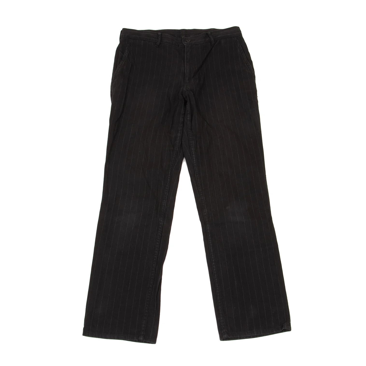 Comme des Garcons Homme Plus Cotton Stripe Tapered Pants in Black, Size M Size US 36 / EU 52 - 1 Preview