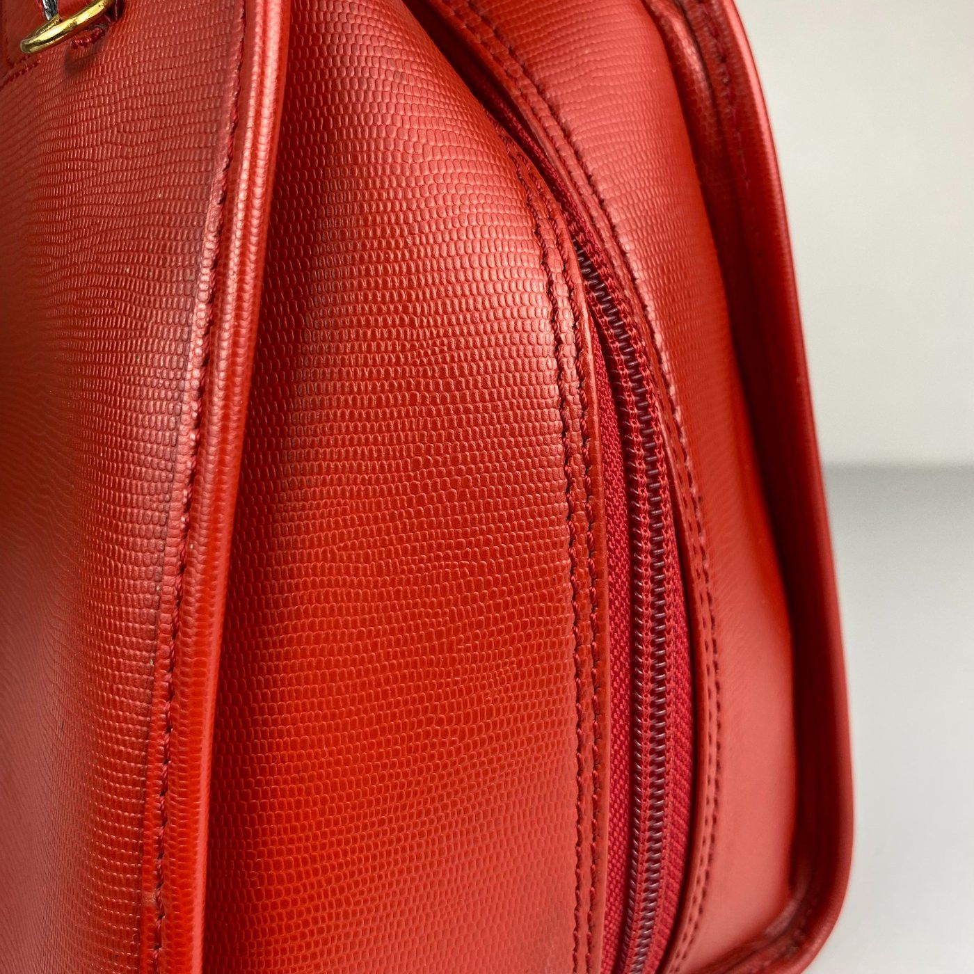 Celine Celine Red Leather 2-way Handbag Size ONE SIZE - 12 Thumbnail