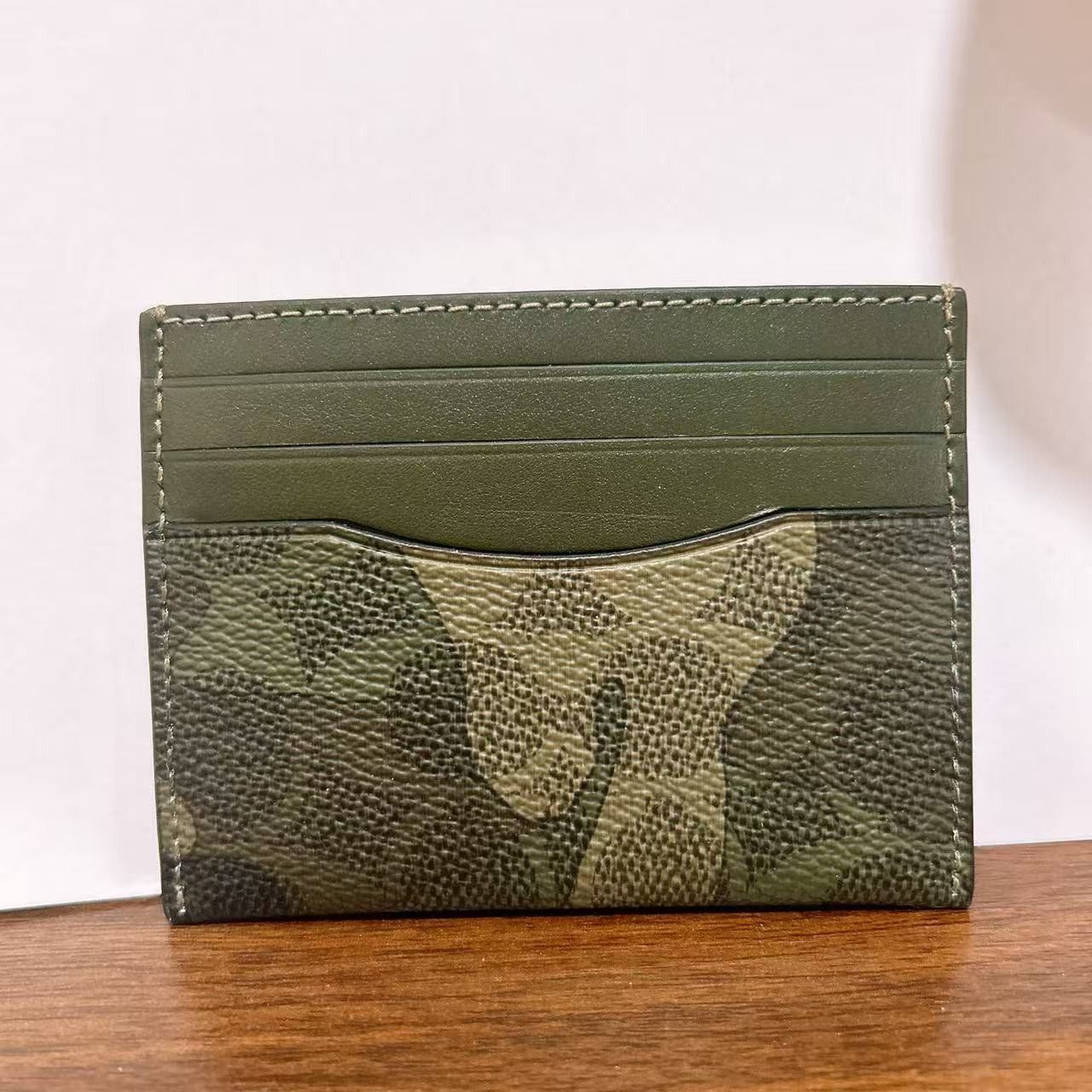 Coach Slim Id Card Case In Signature Camo Print CY266 Size ONE SIZE - 2 Thumbnail