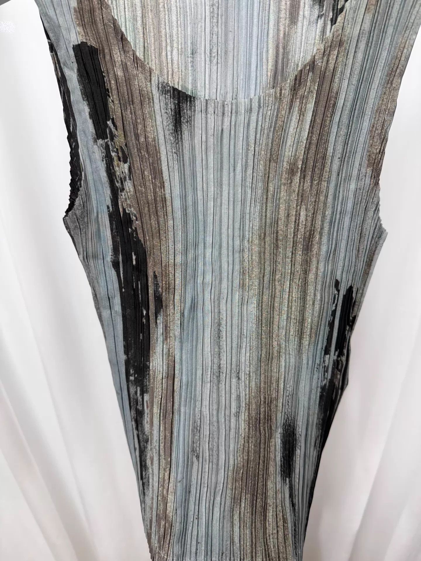 Issey Miyake ISSEY MIYAKE Ink Blot Burned Pleated Vest Size ONE SIZE - 4 Thumbnail