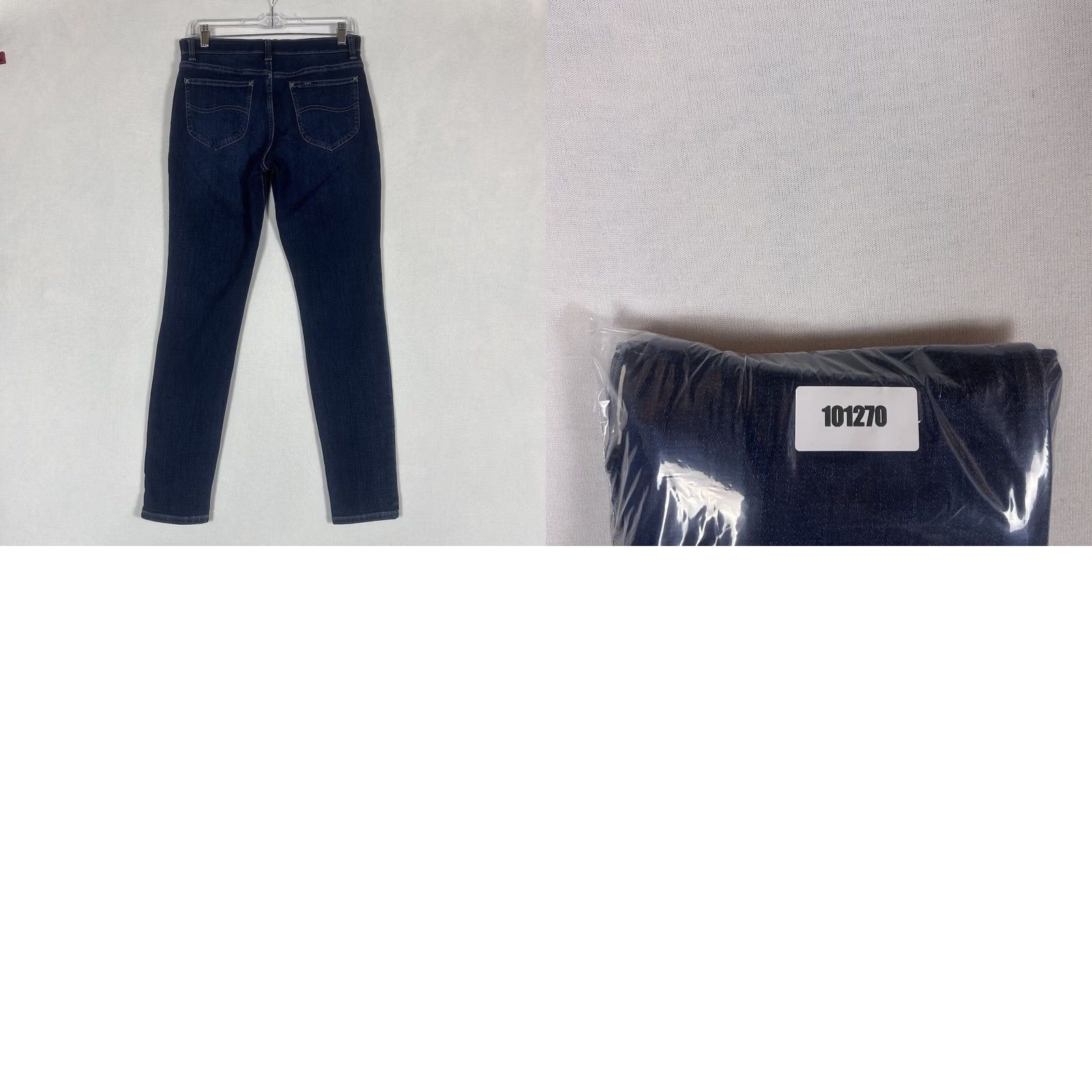 Lee Lee Slim Fit Skinny Jeans Womens Size 6 Medium Mid Rise Blue Denim Stretch Jeans 男女? Size 28" / US 6 / IT 42 - 8 Thumbnail