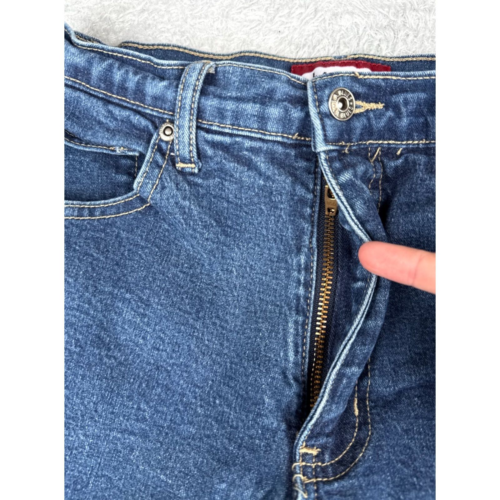 Vintage LA Blues Jeans Womens 8 Denim Bootcut Mid Rise 26x29 Jeans Blue Cotton Blend 5-Pocket Design Distressed Vintage No Size 30" / US 8 / IT 44 - 5 Thumbnail