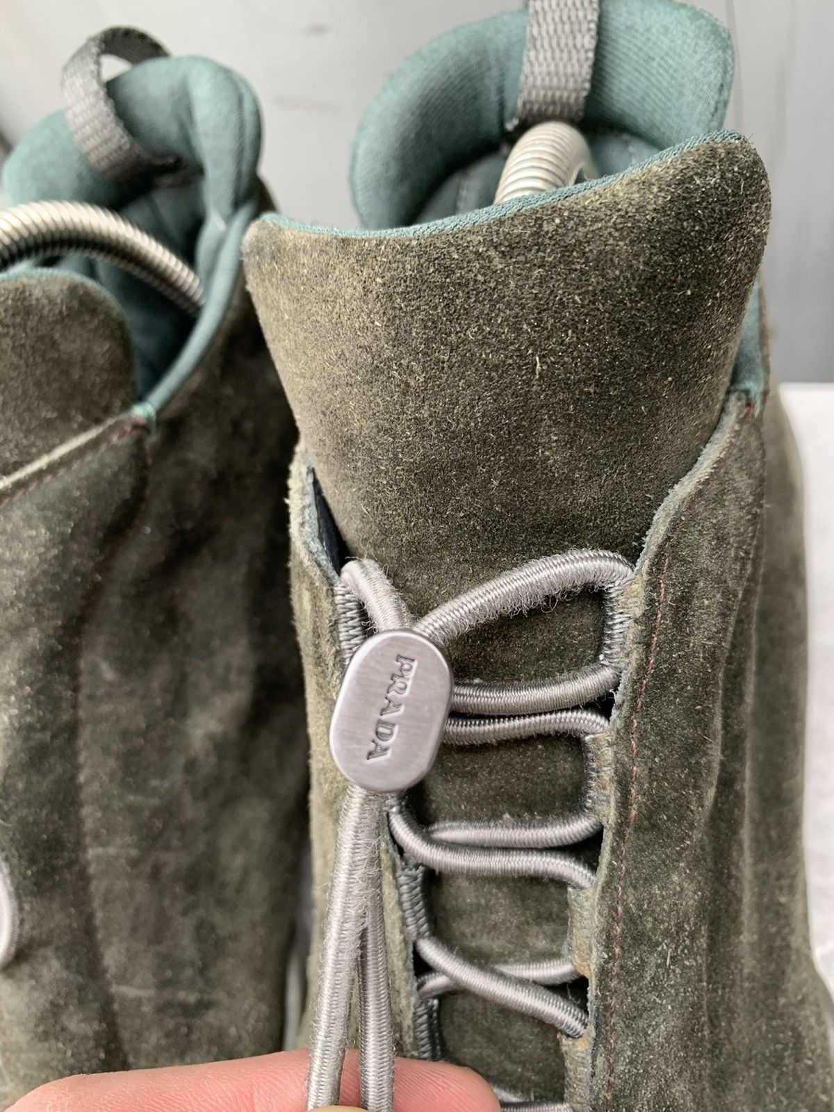 Prada × Vintage Vintage Prada Sport Boots F/W 1999 0773 Suede Hiking 2000s Size US 7.5 / IT 37.5 - 9 Thumbnail