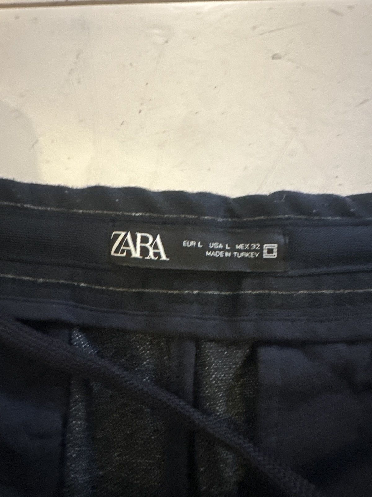 Zara Pinstripe navy joggers Size US 32 / EU 48 - 3 Thumbnail