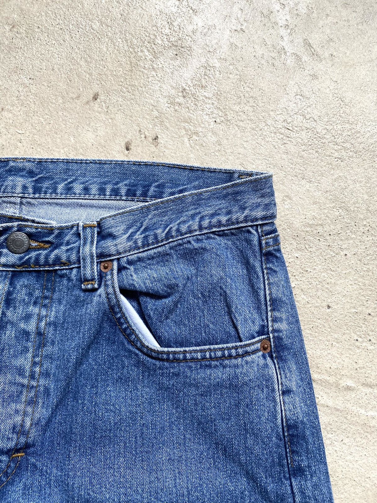 Levi's Vintage 90s Levi's 501 Washed Blue Denim Jeans Size US 34 / EU 50 - 6 Thumbnail