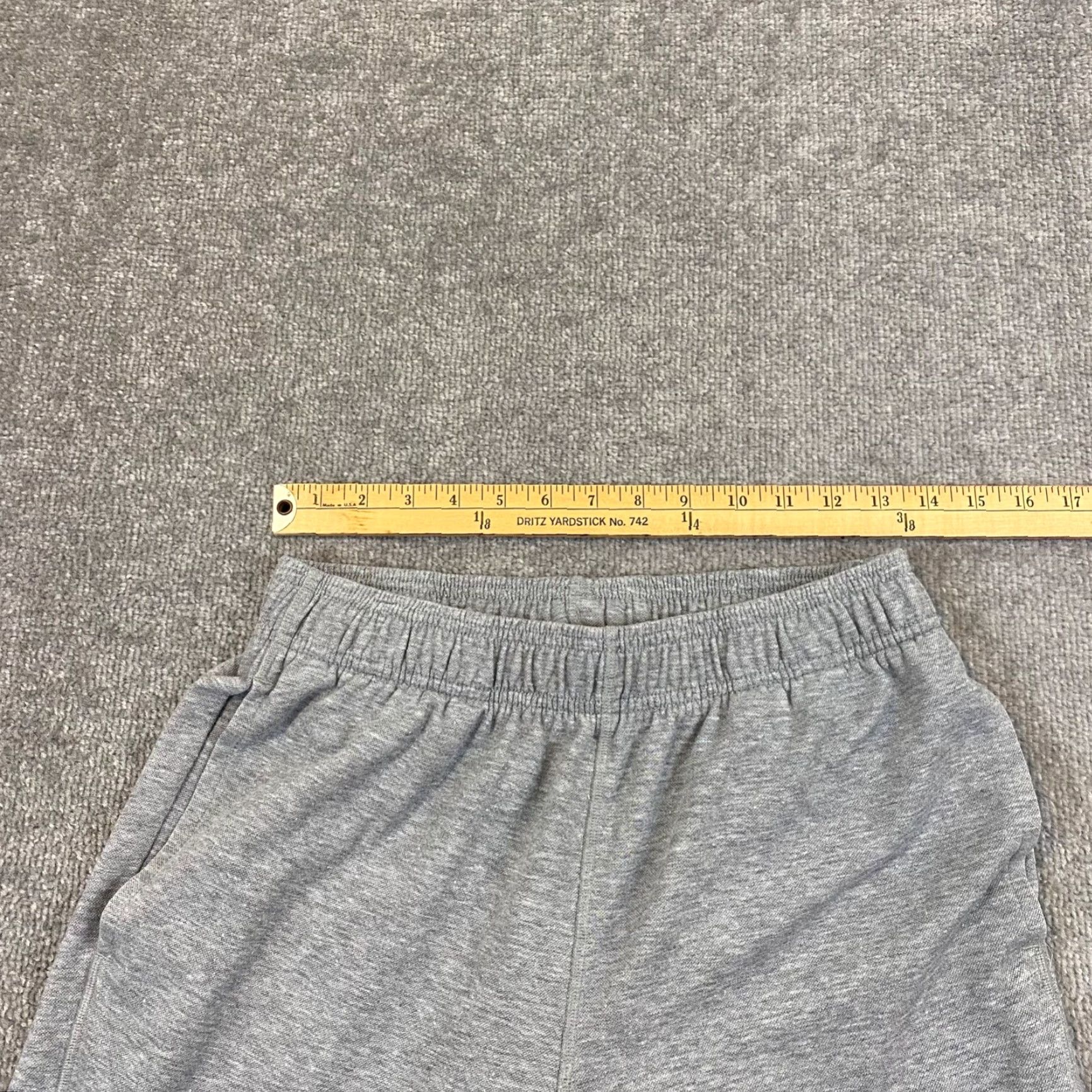 Adidas Adidas Sweatpants Mens Medium Heather Gray Jogger Sweatpants 28" Tapered Stretch Gray 28" Pockets Elastic Waist Size US 31 - 4 Thumbnail