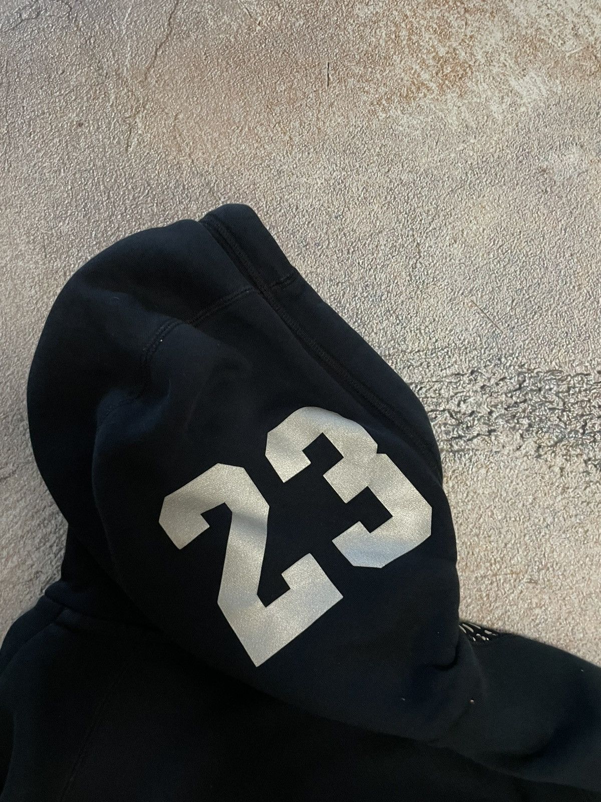 Jordan Brand Vintage Air Jordan Reflective Big Logo Black Hoodie Size US M / EU 48-50 / 2 - 8 Thumbnail