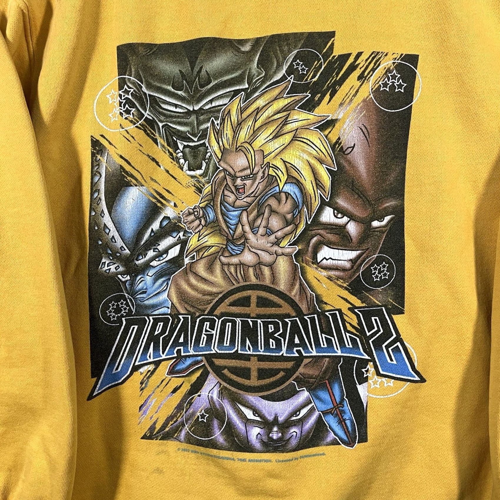 Vintage VINTAGE Dragon Ball Z Hoodie Goku Super Saiyan Anime Size S Yellow RARE Size US S / EU 44-46 / 1 - 2 Thumbnail