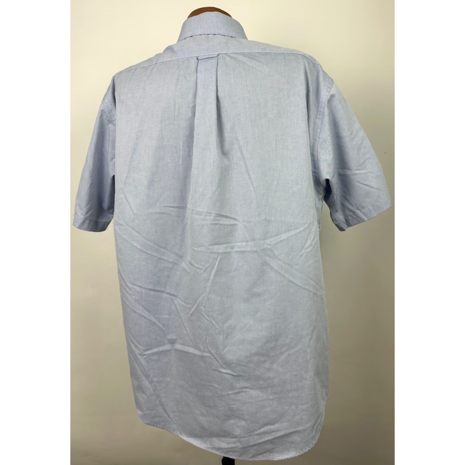 Roundtree & Yorke VINTAGE Roundtree & Yorke Oxford Shirt Men 2XL Button-Up Short Sleeve Blue 90s Wrinkle Resistant Pockets Preppy 90s Mens Size US XXL / EU 58 / 5 - 6 Thumbnail