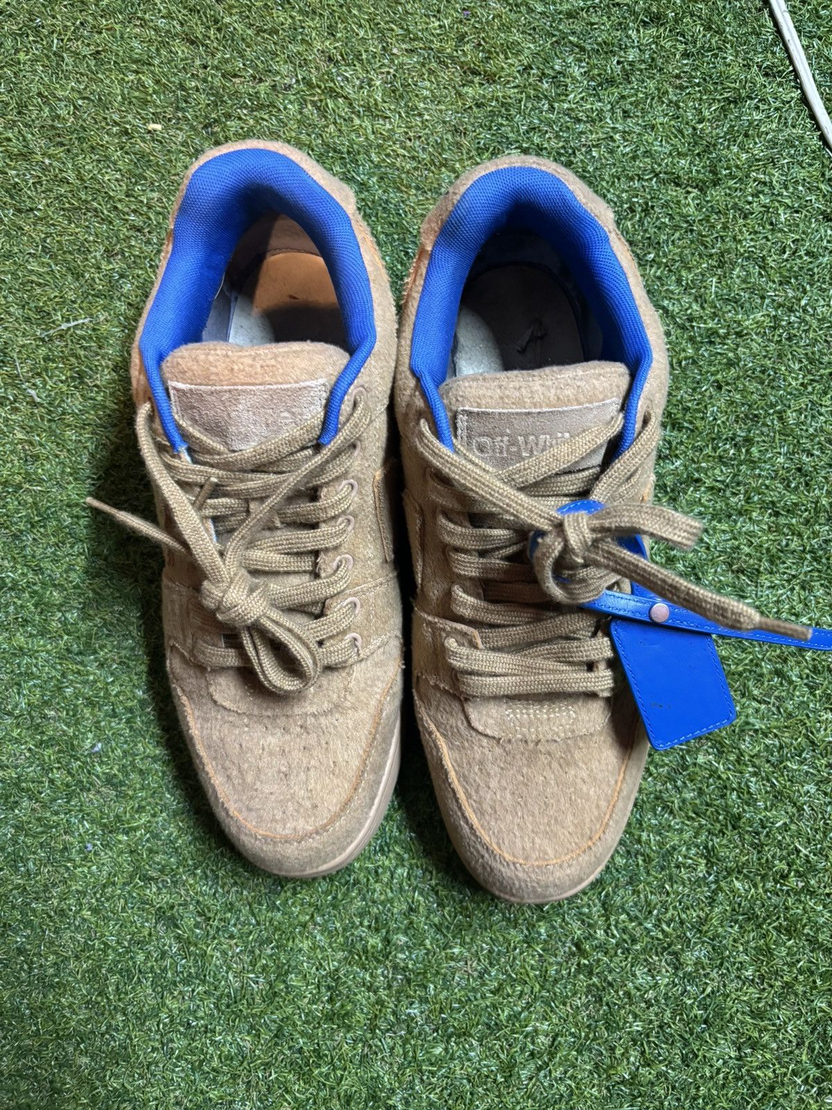 Off-White Off White Out Of Office ‘Camel’ Size US 12 / EU 45 - 4 Thumbnail