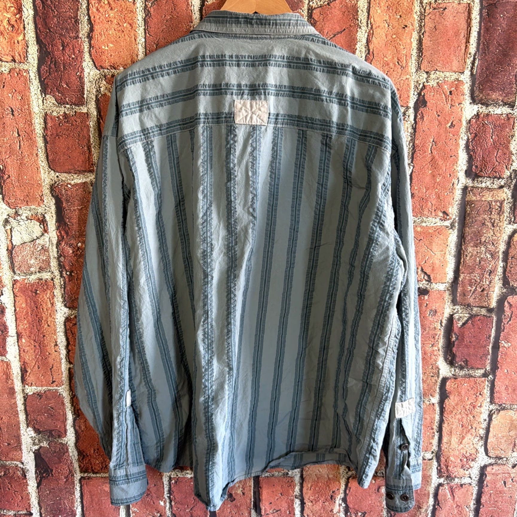 Vintage Cabela's Shirt Men L Blue Cotton Long Sleeve Outfitter Series Outdoor Hike Shirt Size US L / EU 52-54 / 3 - 4 Thumbnail
