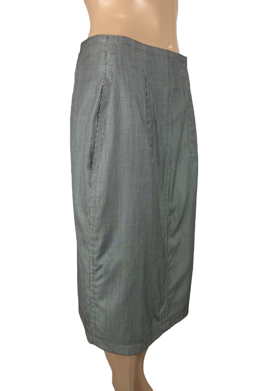 Jil Sander Jil Sander Vintage Pencil Skirt Wool-Silk Glencheck DE40 Size 32" / US 10 / IT 46 - 4 Thumbnail