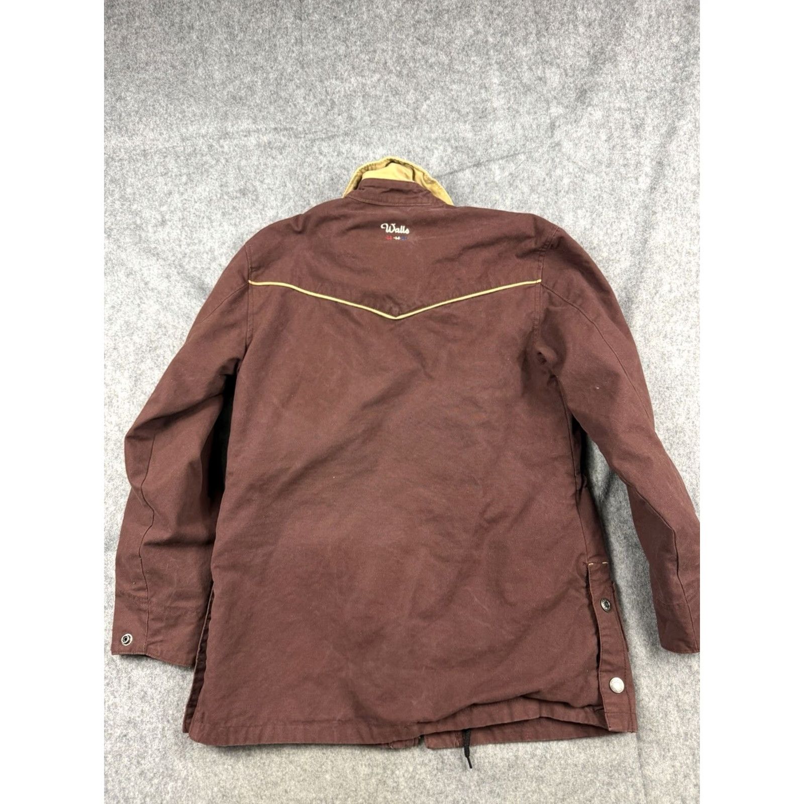 Walls VINTAGE Walls Chore Jacket West/Cotton Workwear XS Brown Jacket Mens Regular Overcoat Zip/Snap Pockets Size US XS / EU 42 / 0 - 6 Thumbnail