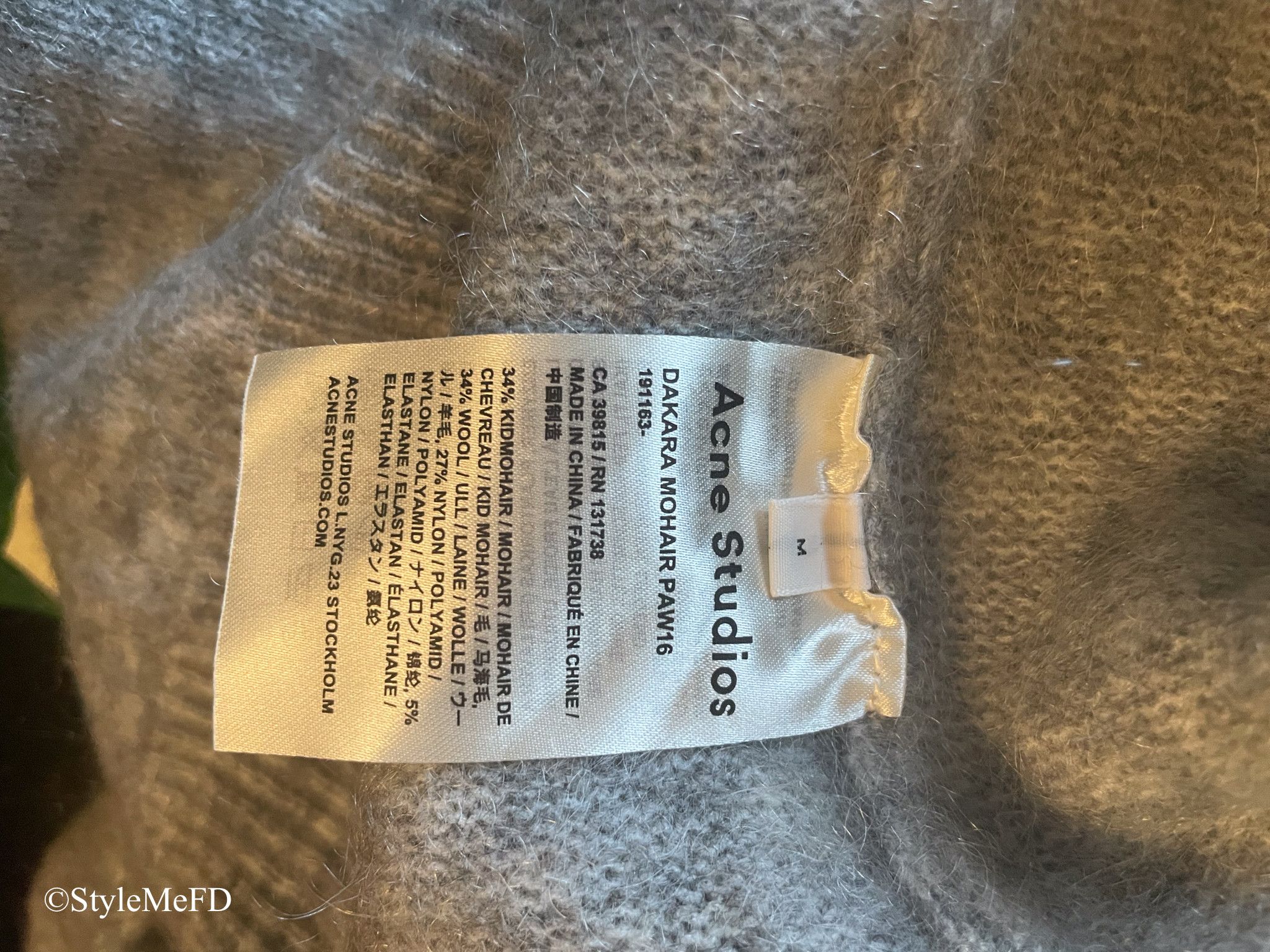 Acne Studios Acne Studios "Deborah" Gray V Neck Sweater Size M / US 6-8 / IT 42-44 - 6 Thumbnail
